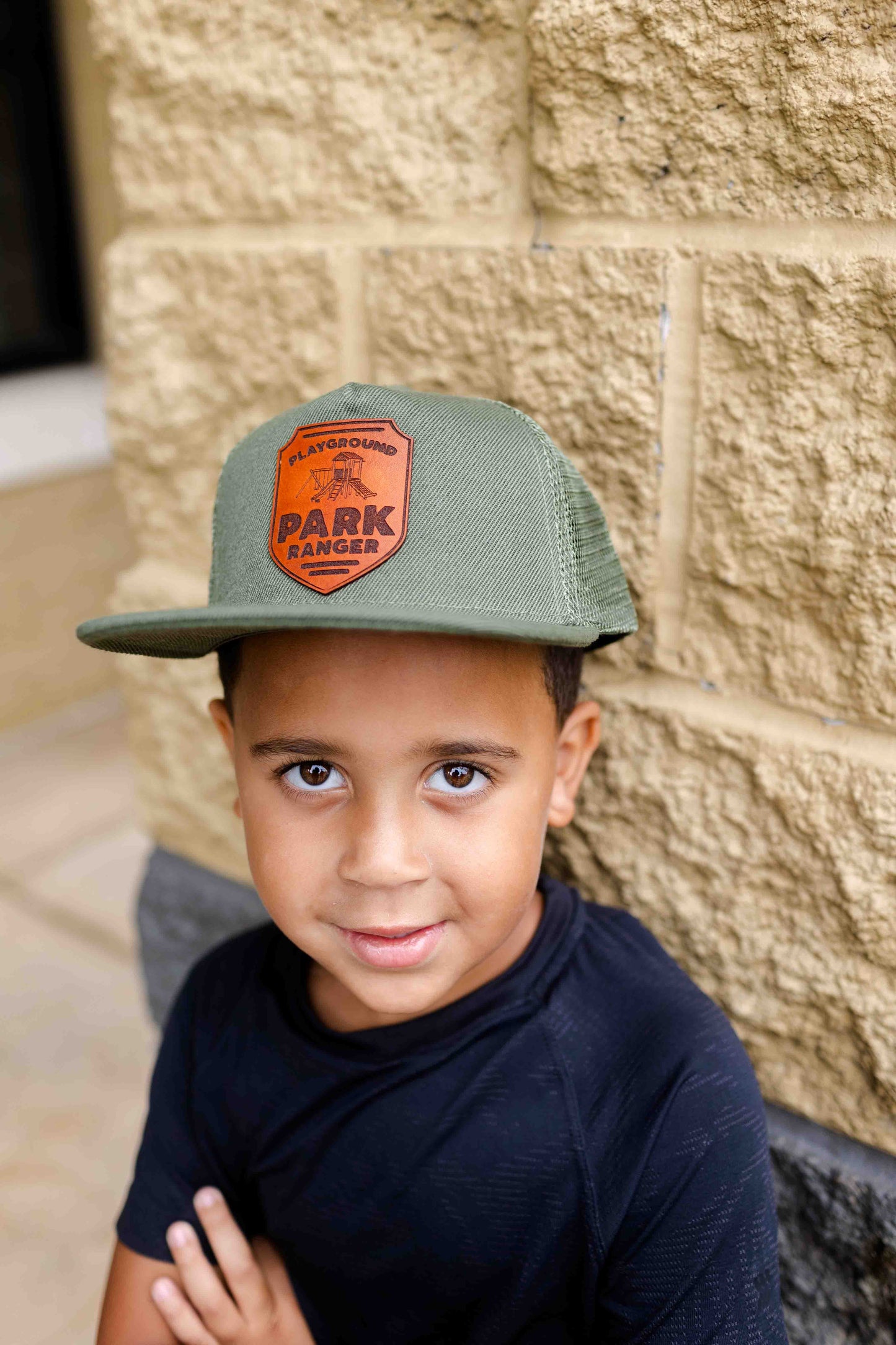 Playground Park Ranger Leather Patch Hat - Kids