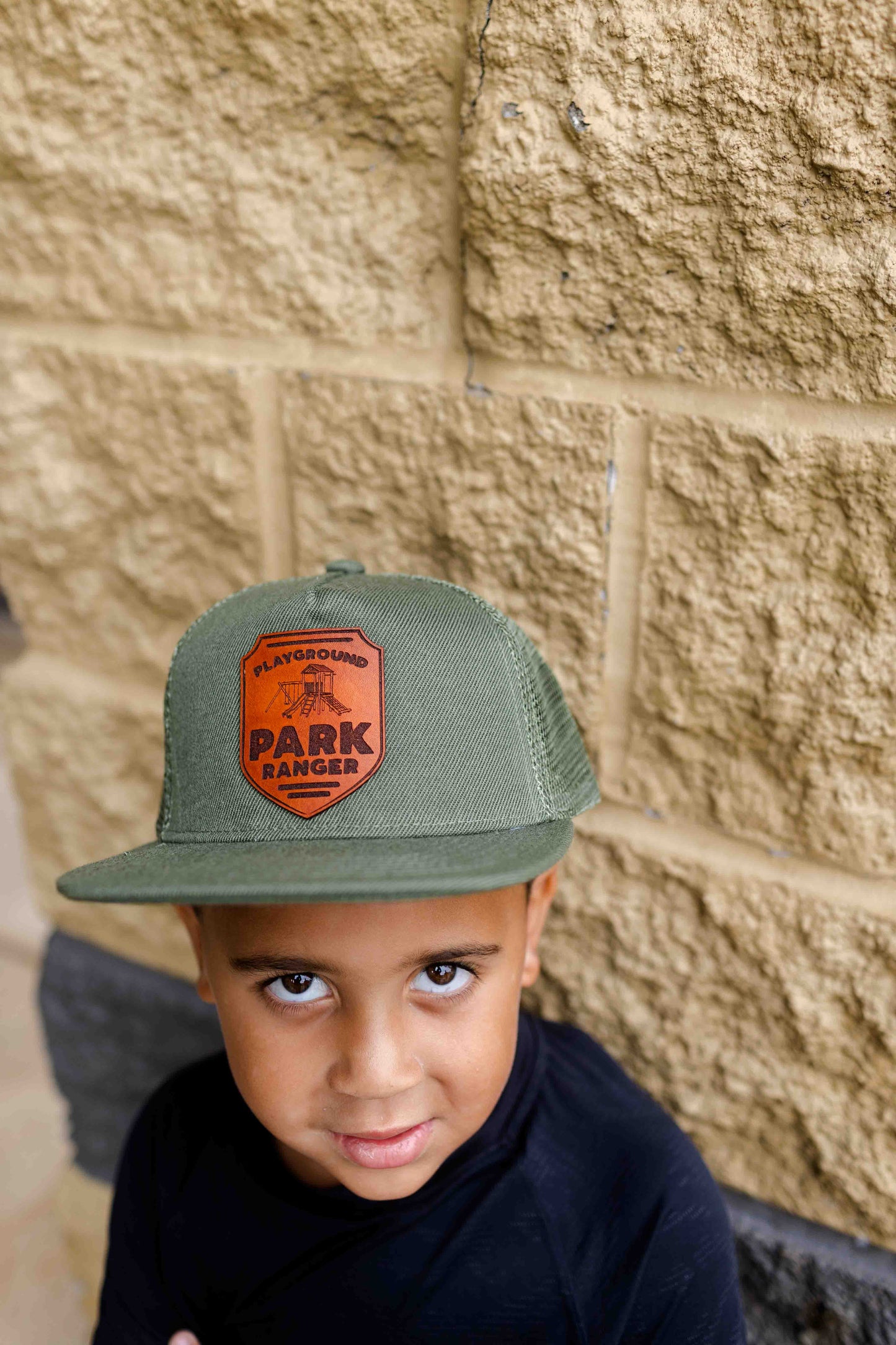 Playground Park Ranger Leather Patch Hat - Kids