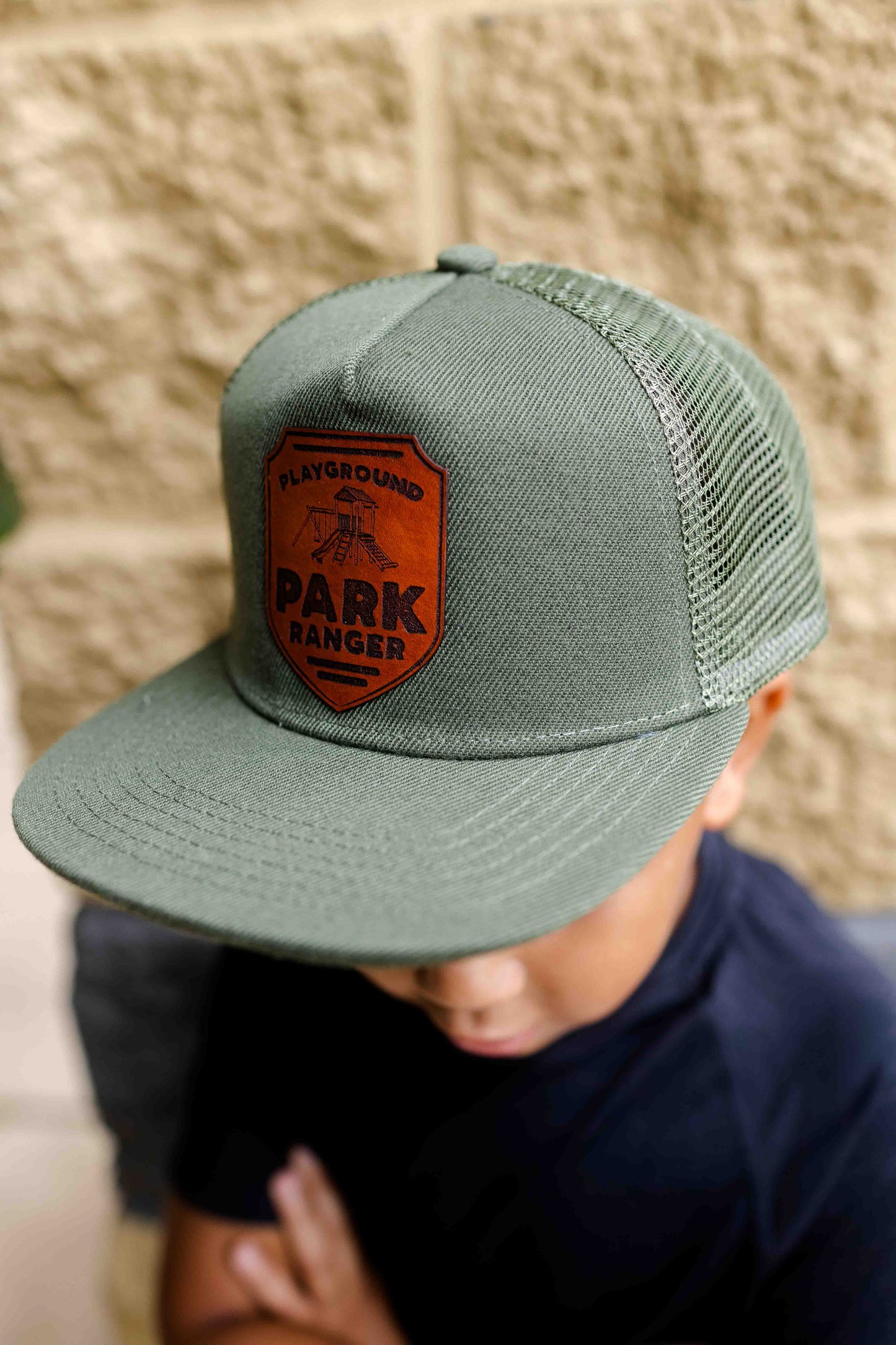 Playground Park Ranger Leather Patch Hat - Kids