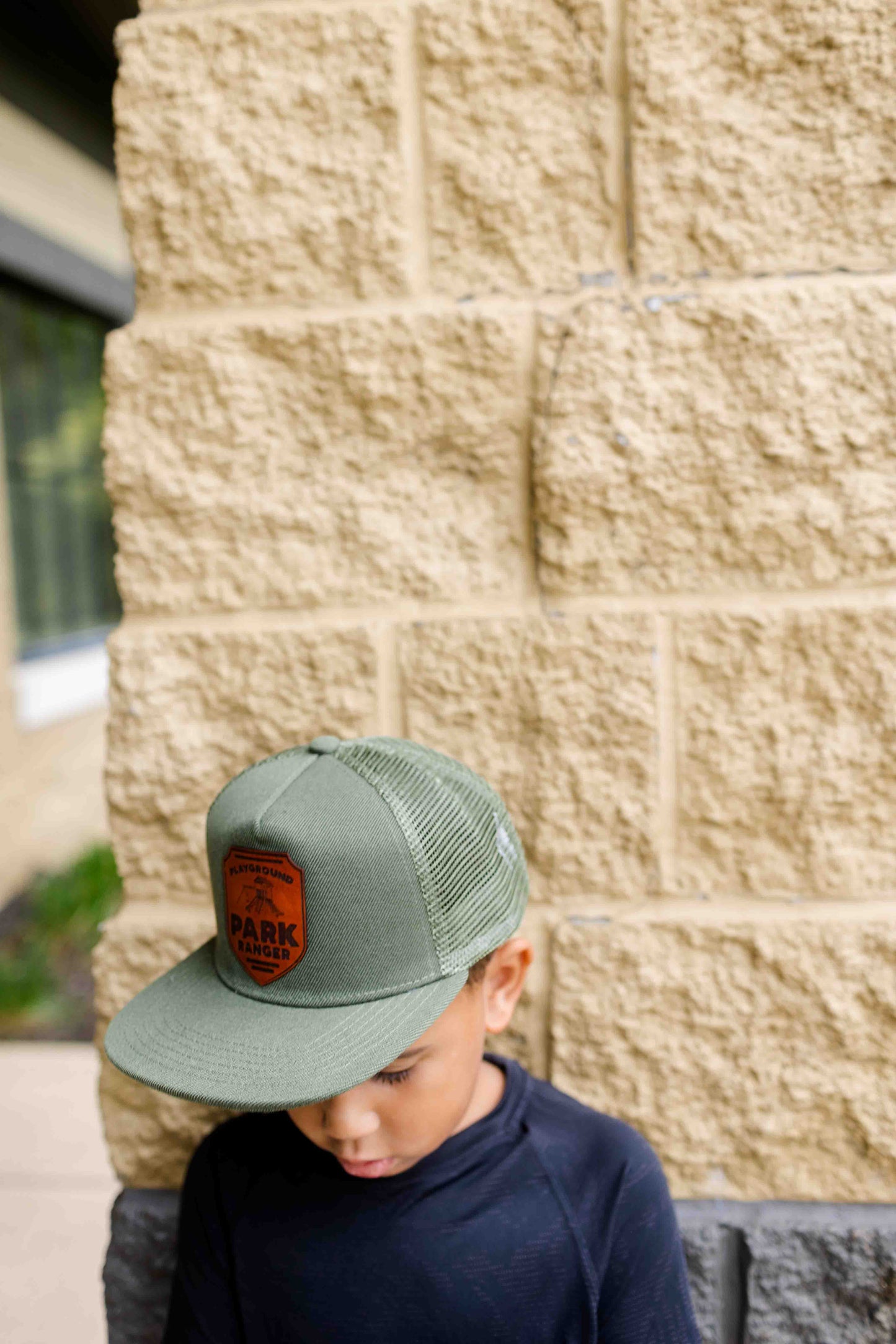 Playground Park Ranger Leather Patch Hat - Kids