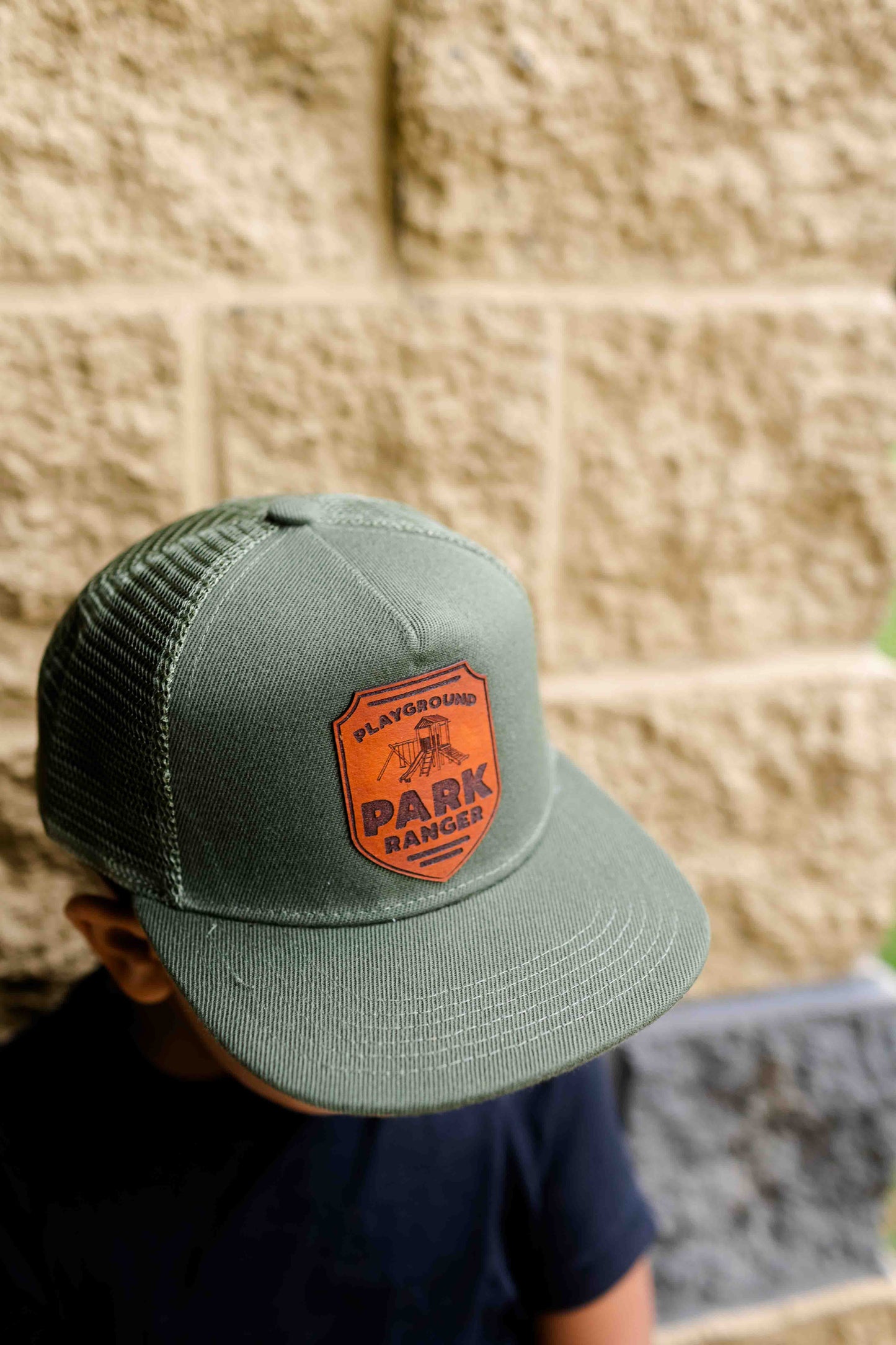 Playground Park Ranger Leather Patch Hat - Kids