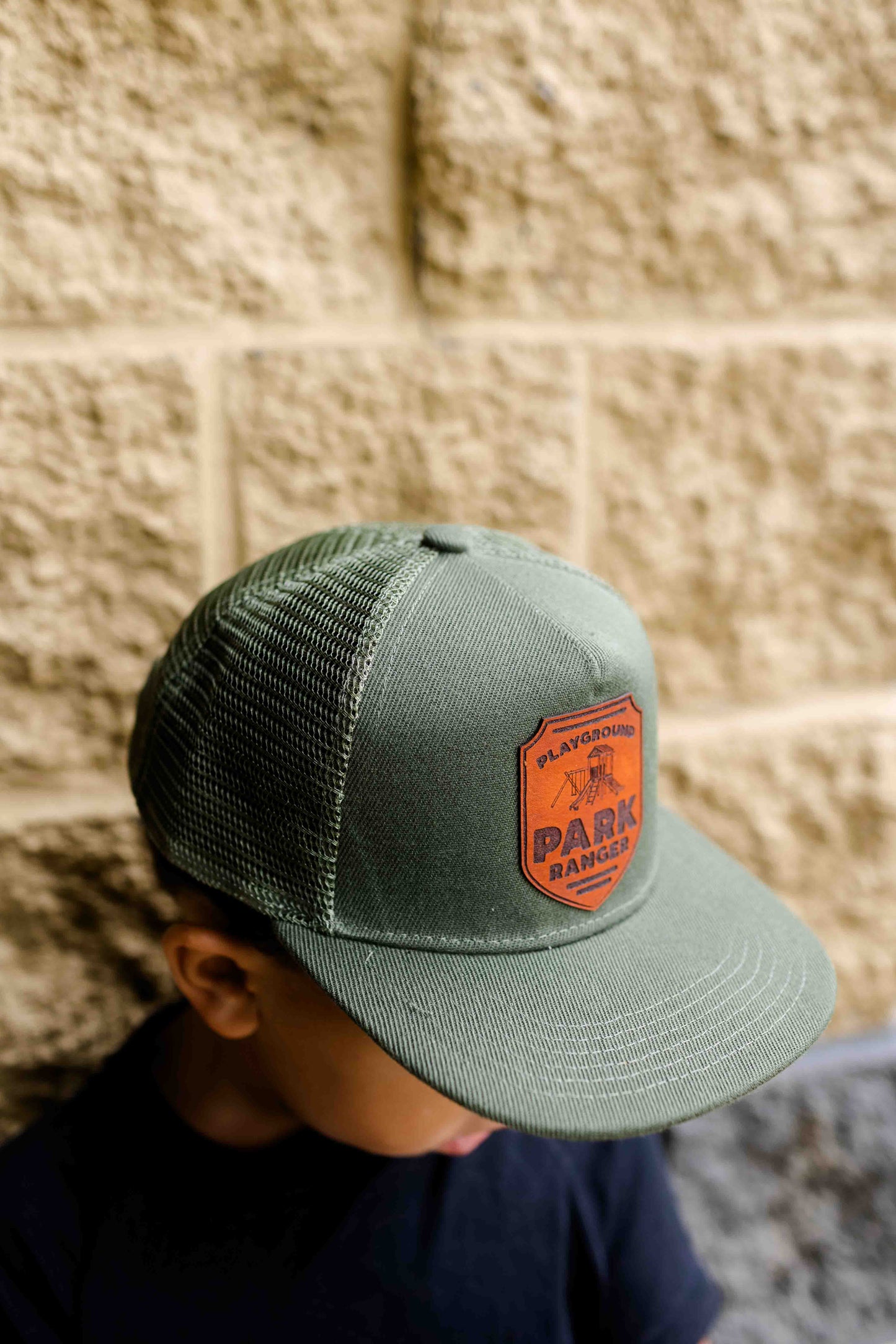 Playground Park Ranger Leather Patch Hat - Kids