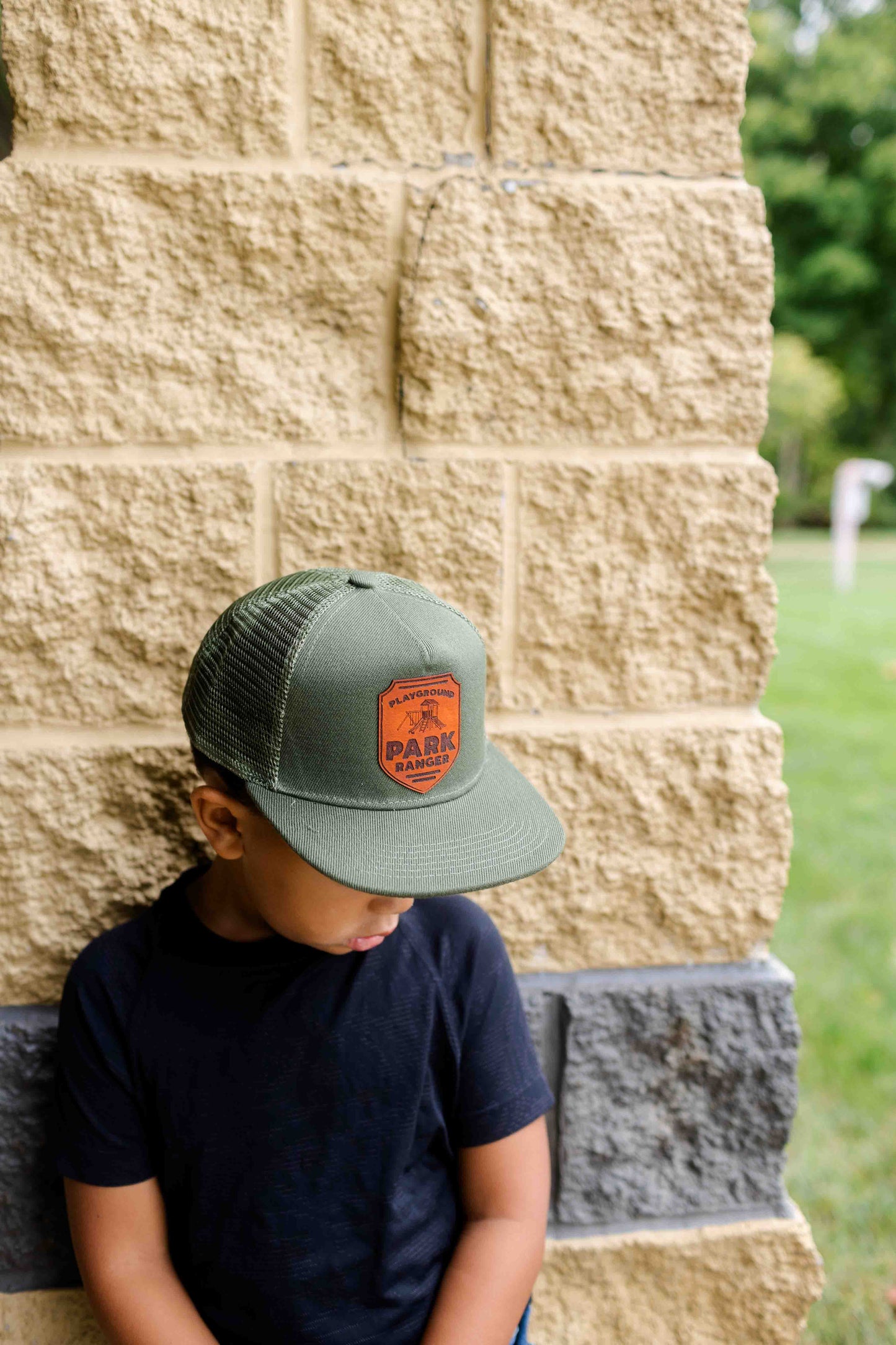 Playground Park Ranger Leather Patch Hat - Kids
