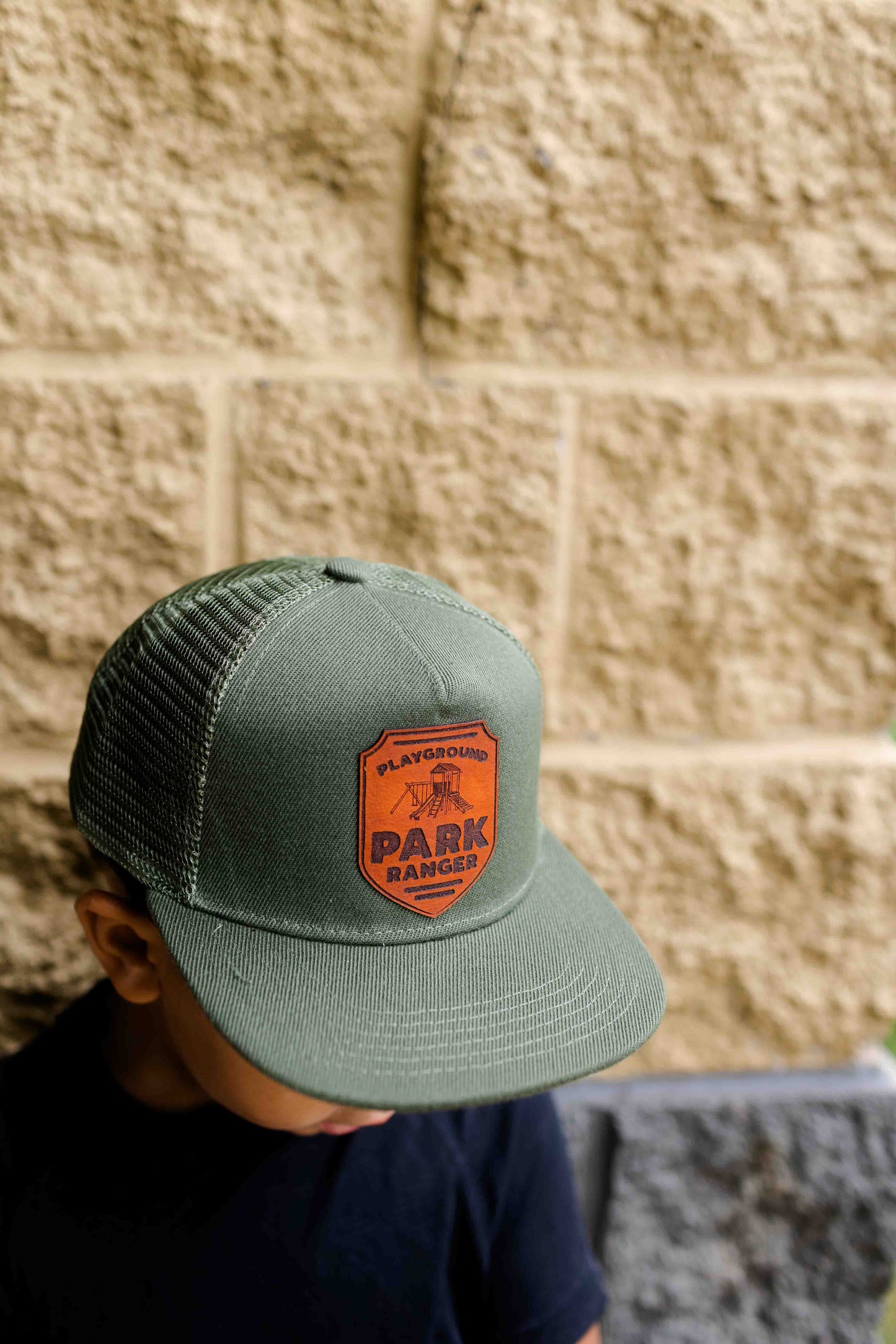 Playground Park Ranger Leather Patch Hat - Kids
