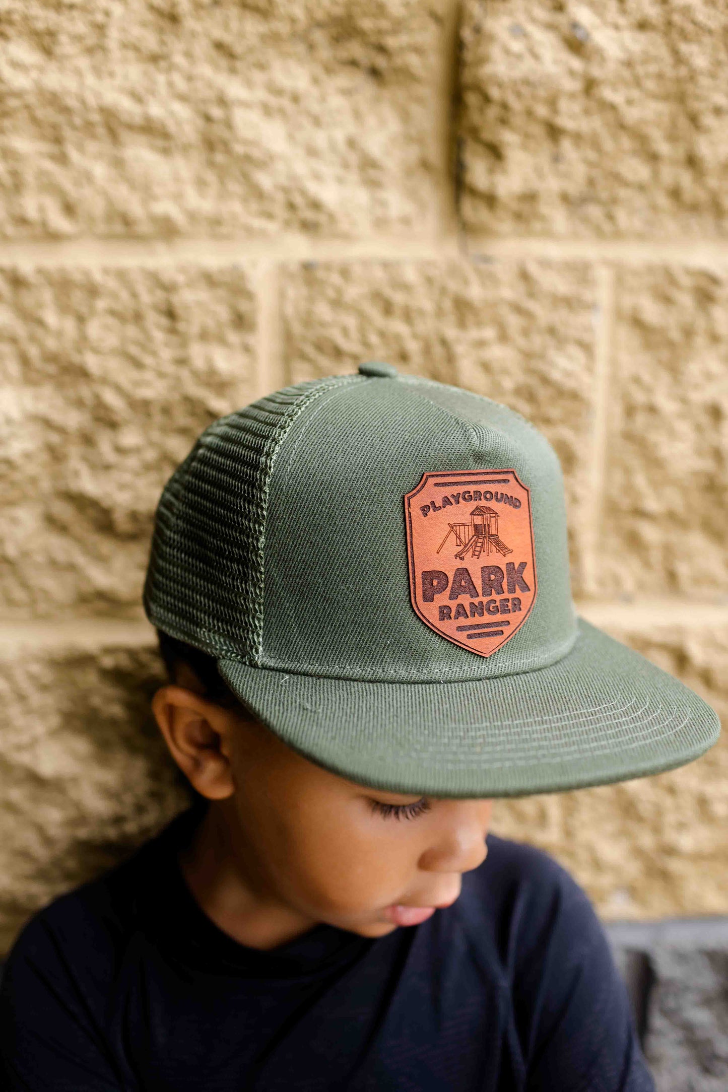 Playground Park Ranger Leather Patch Hat - Kids