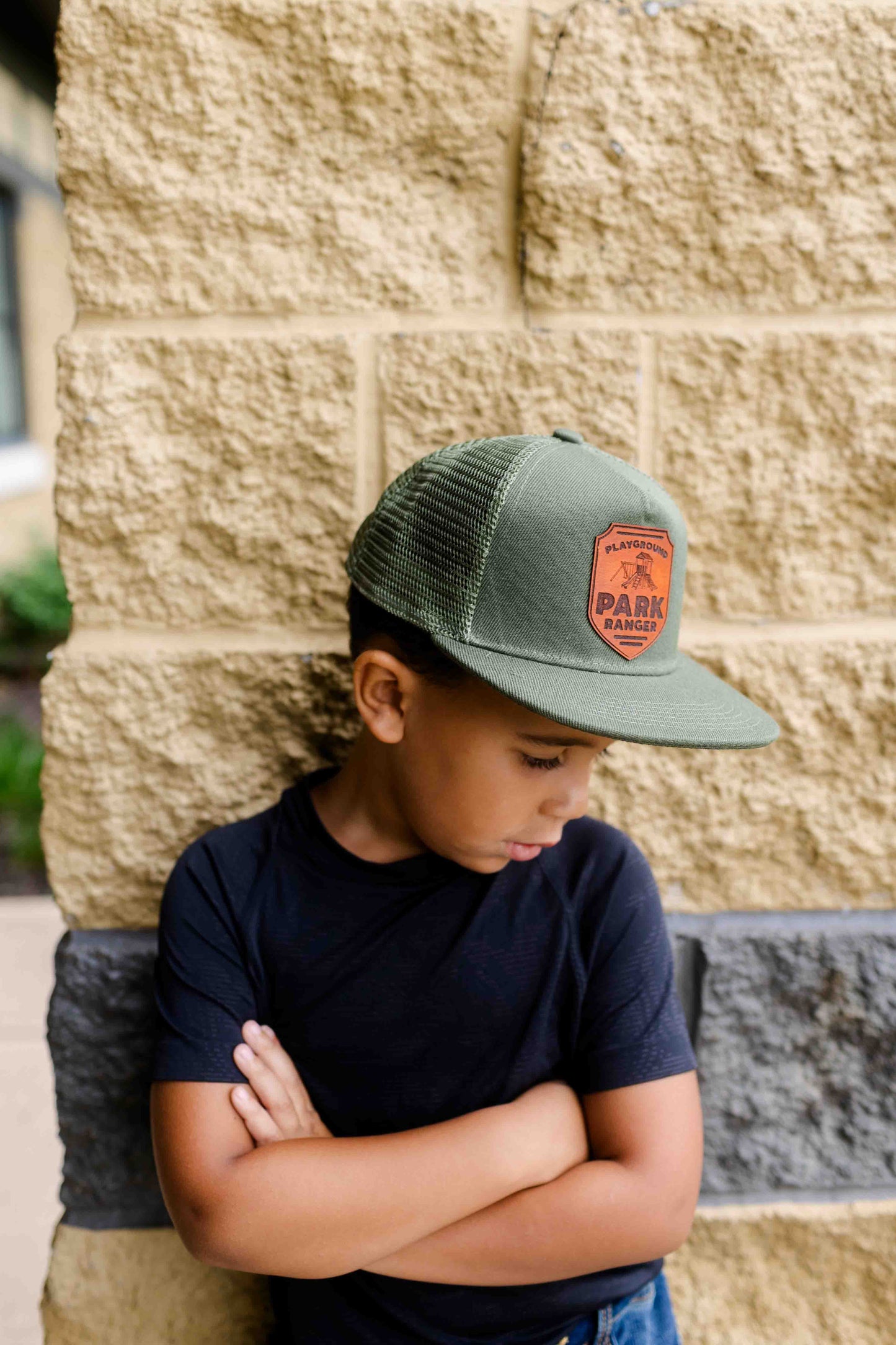 Playground Park Ranger Leather Patch Hat - Kids