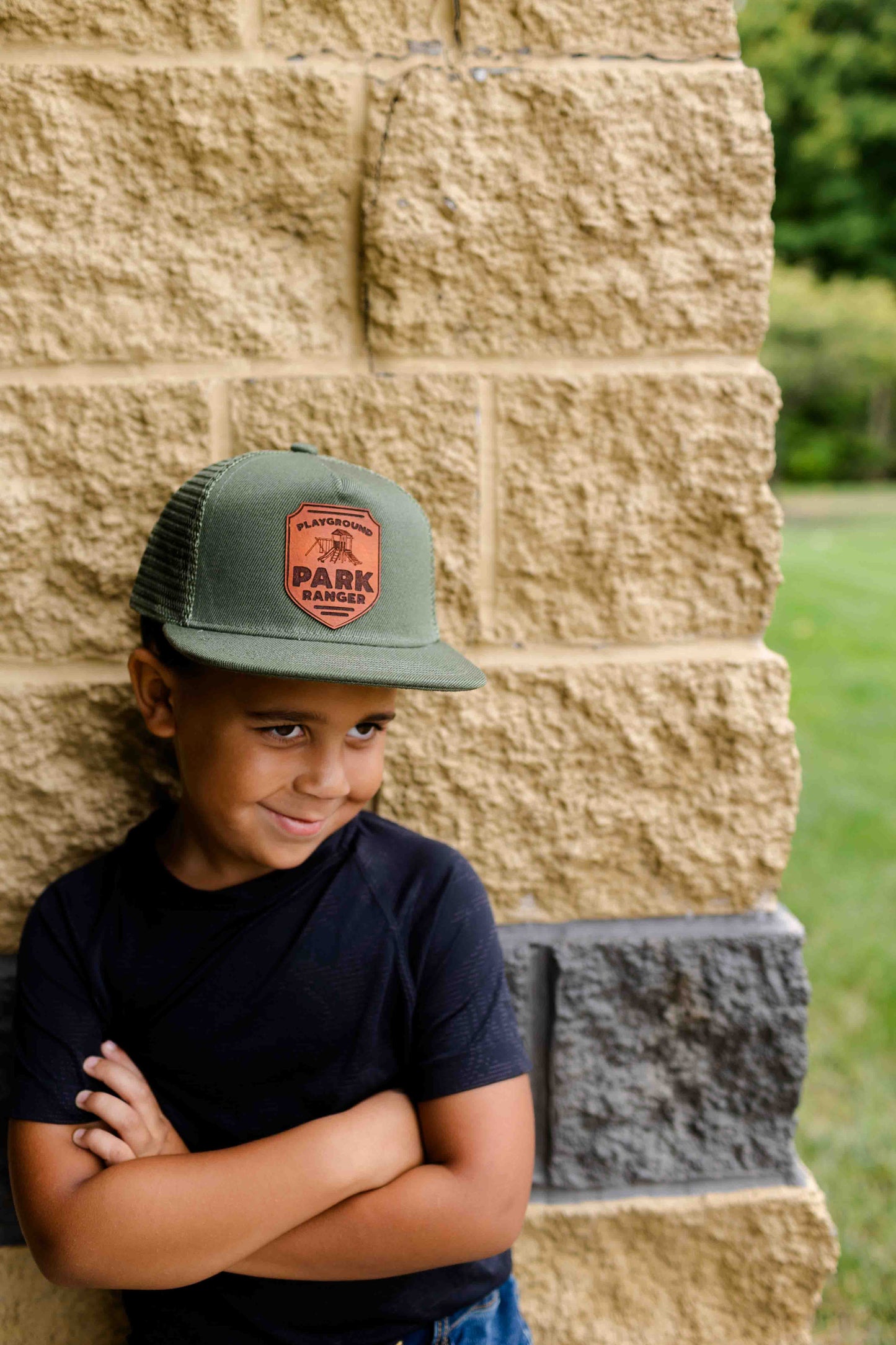 Playground Park Ranger Leather Patch Hat - Kids