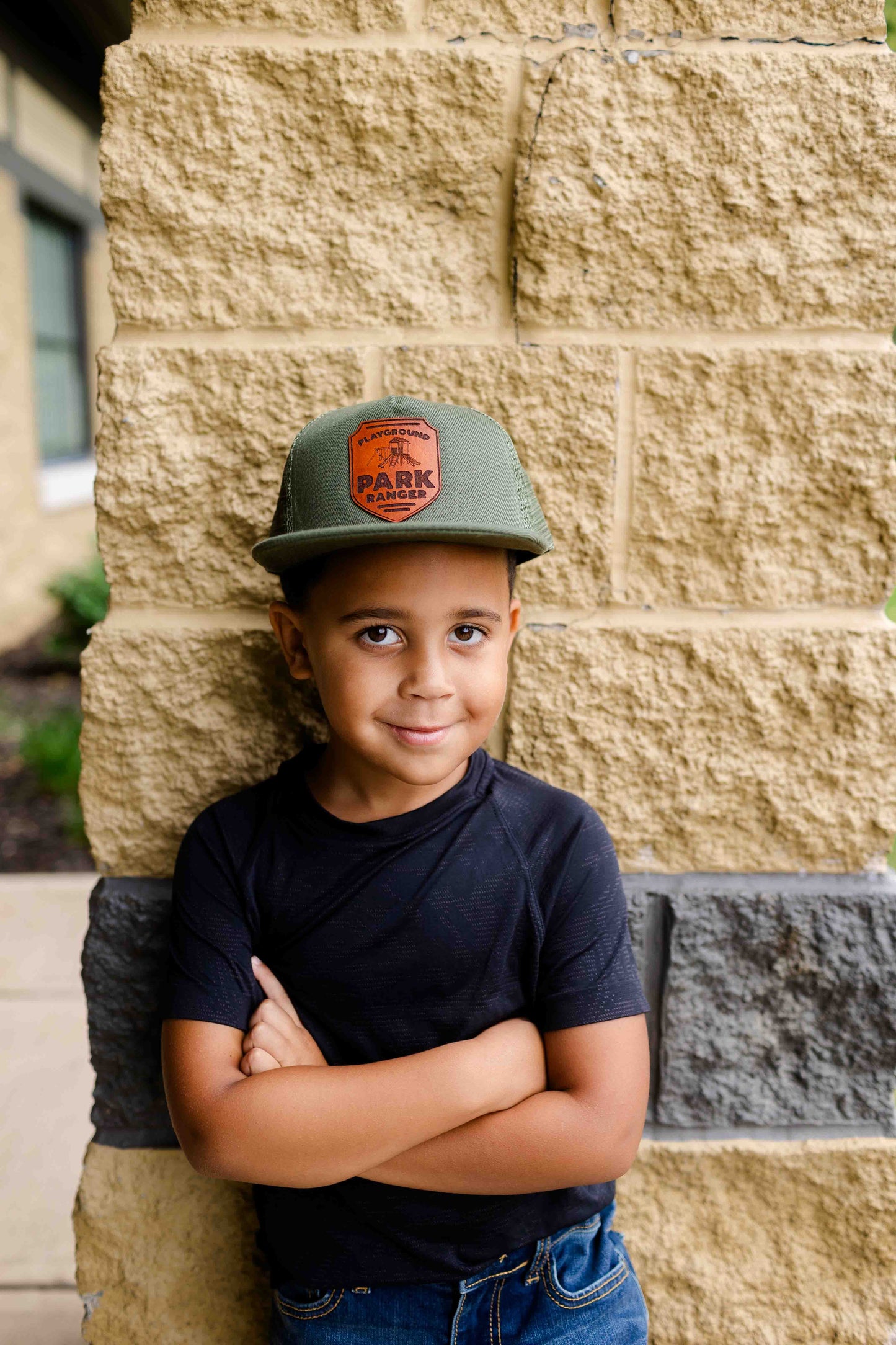Playground Park Ranger Leather Patch Hat - Kids