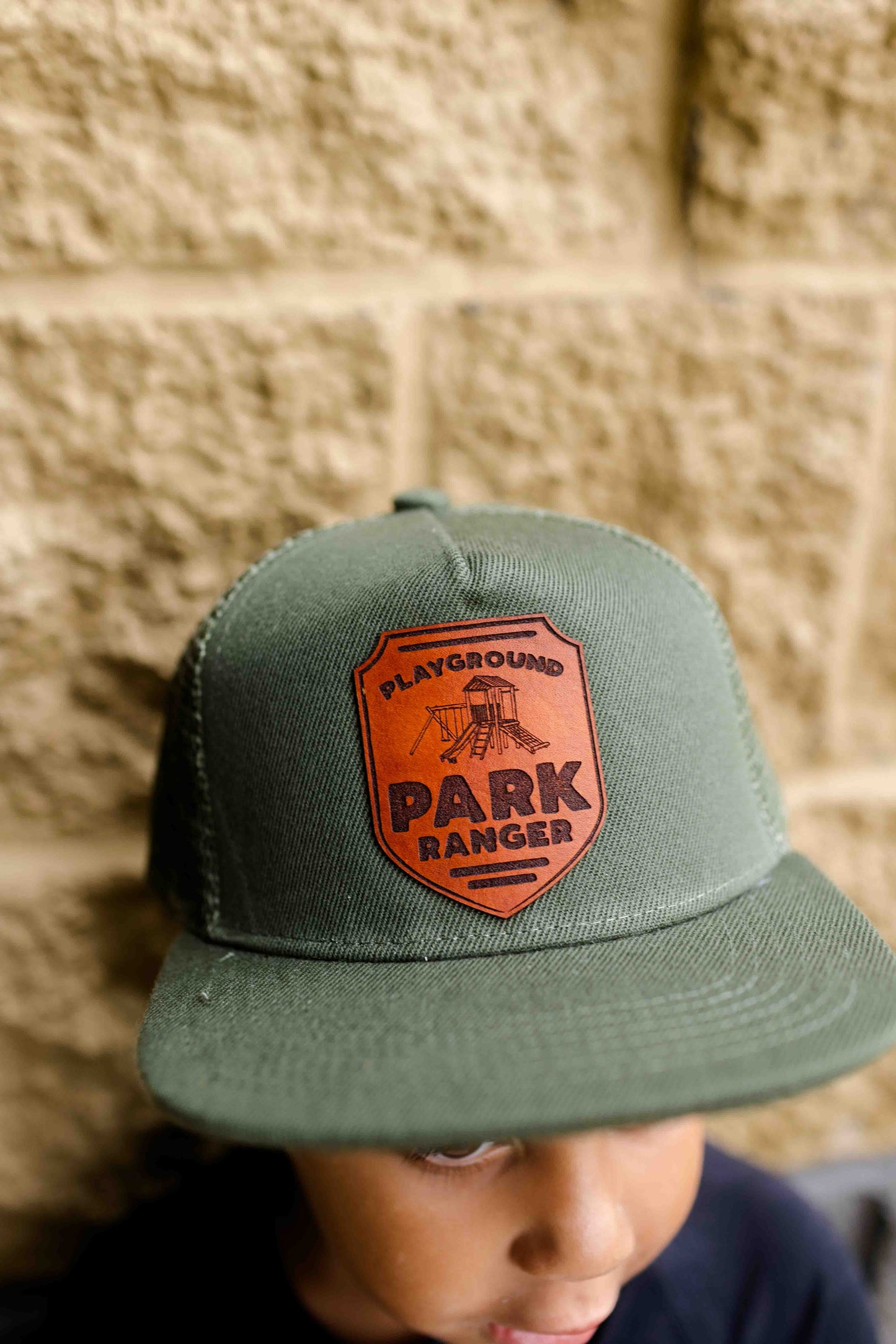 Playground Park Ranger Leather Patch Hat - Kids