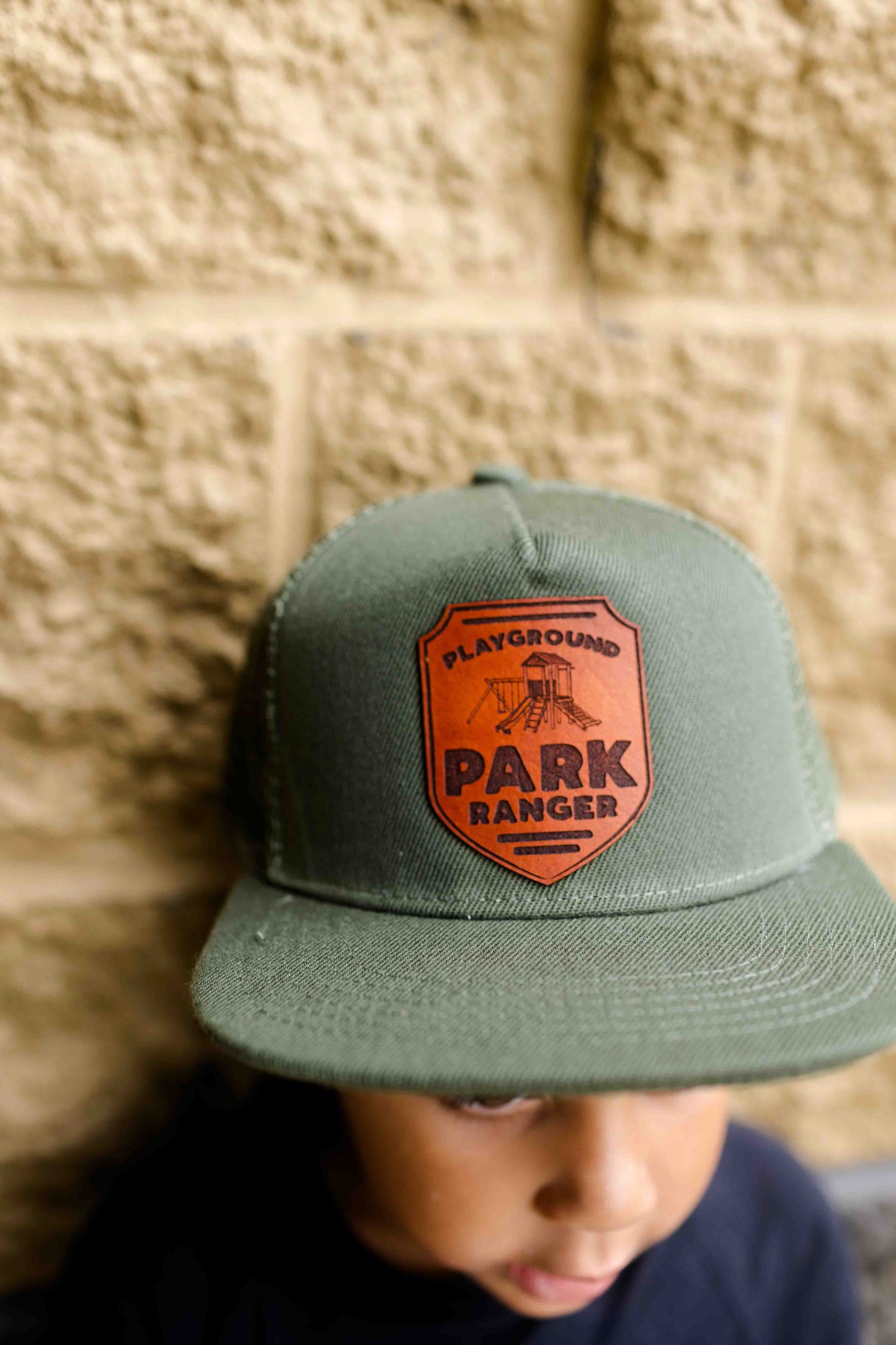 Playground Park Ranger Leather Patch Hat - Kids