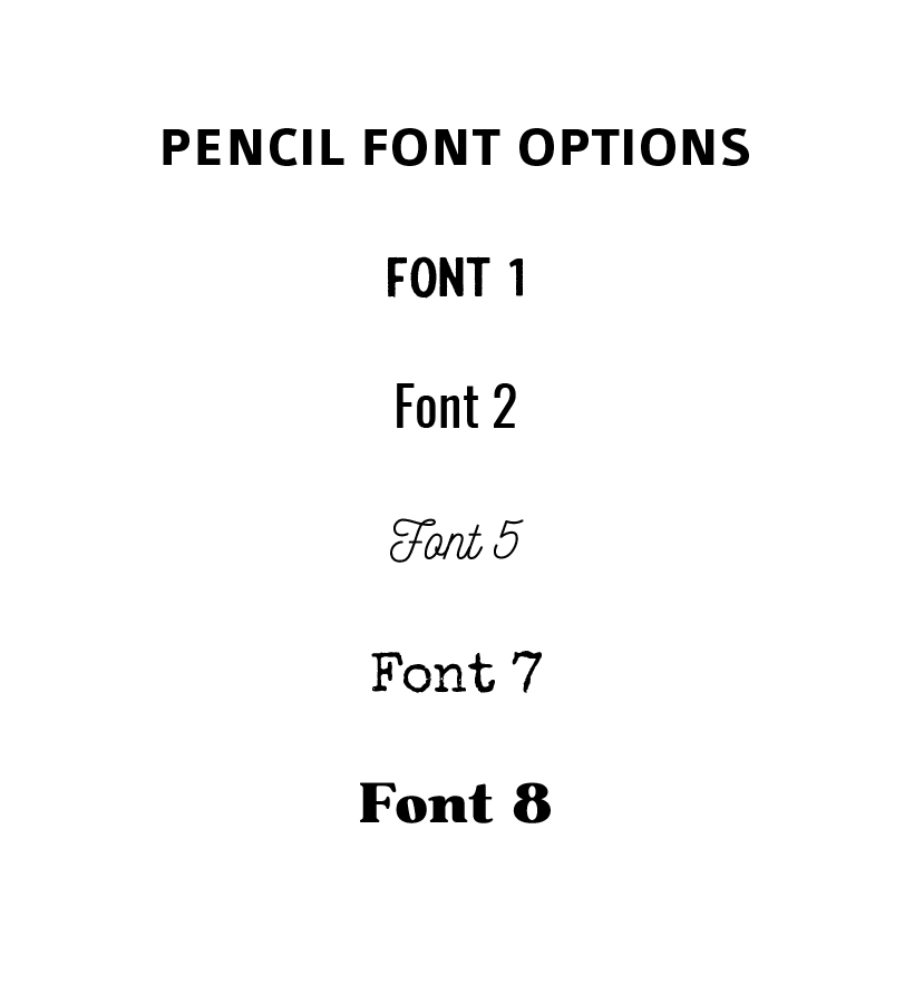 Custom Engraved Pencil Packs