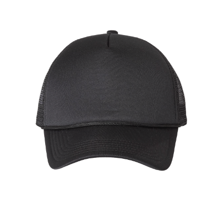 Custom Logo Leather Patch Hat - on Foam Trucker Hat