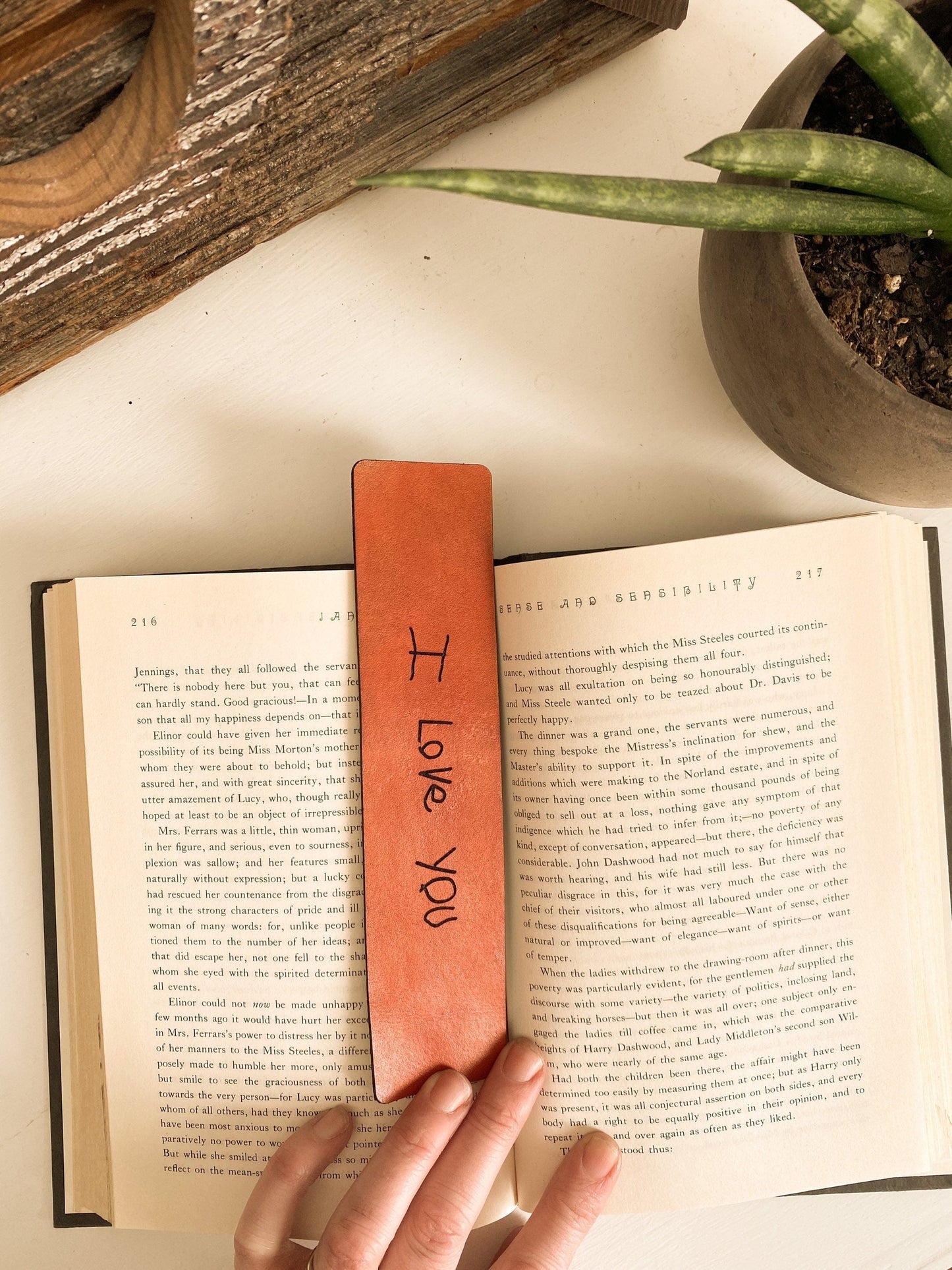 Grandparent Bookmark with Actual Handwriting
