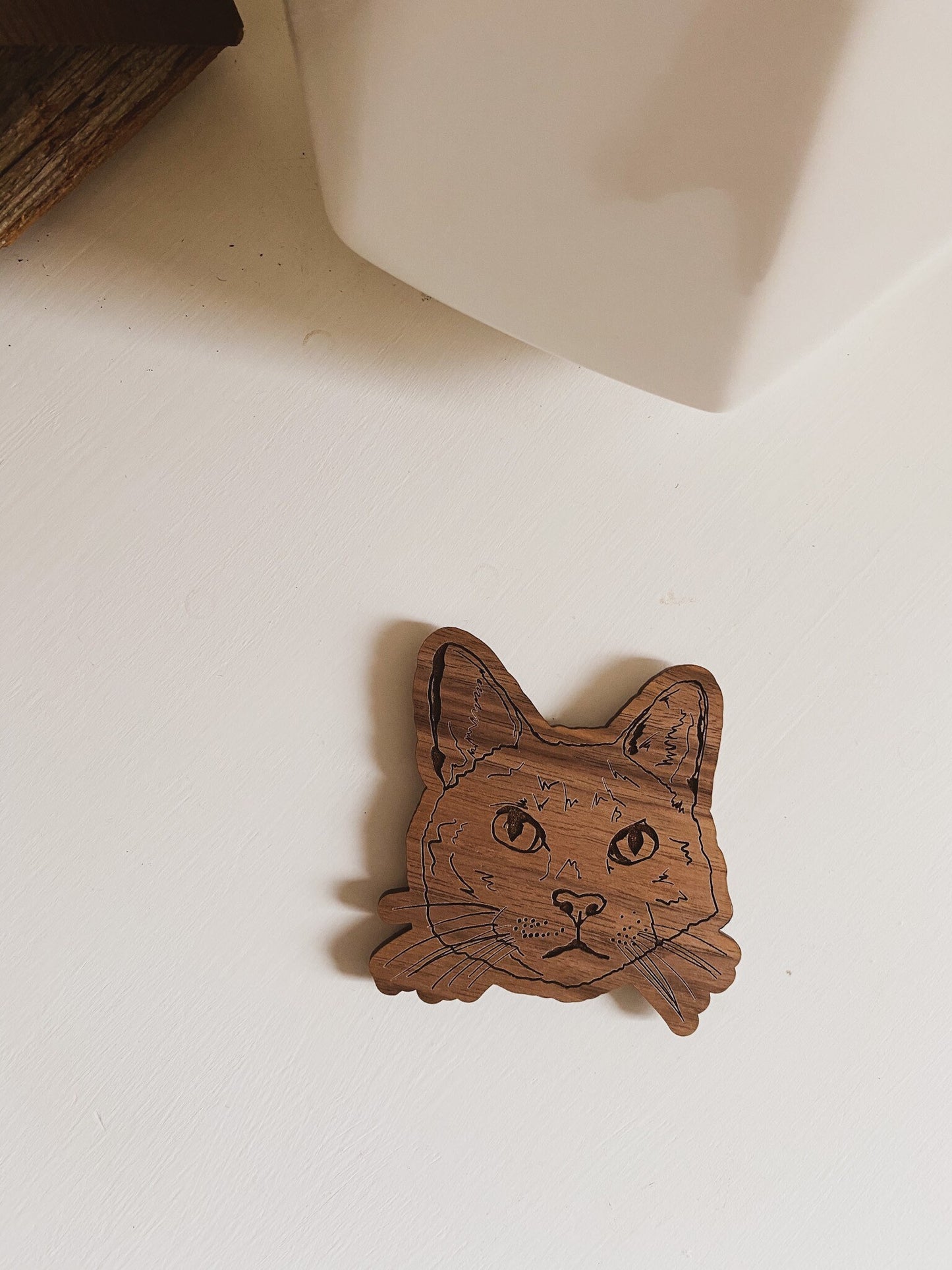 Walnut Custom Pet Magnet