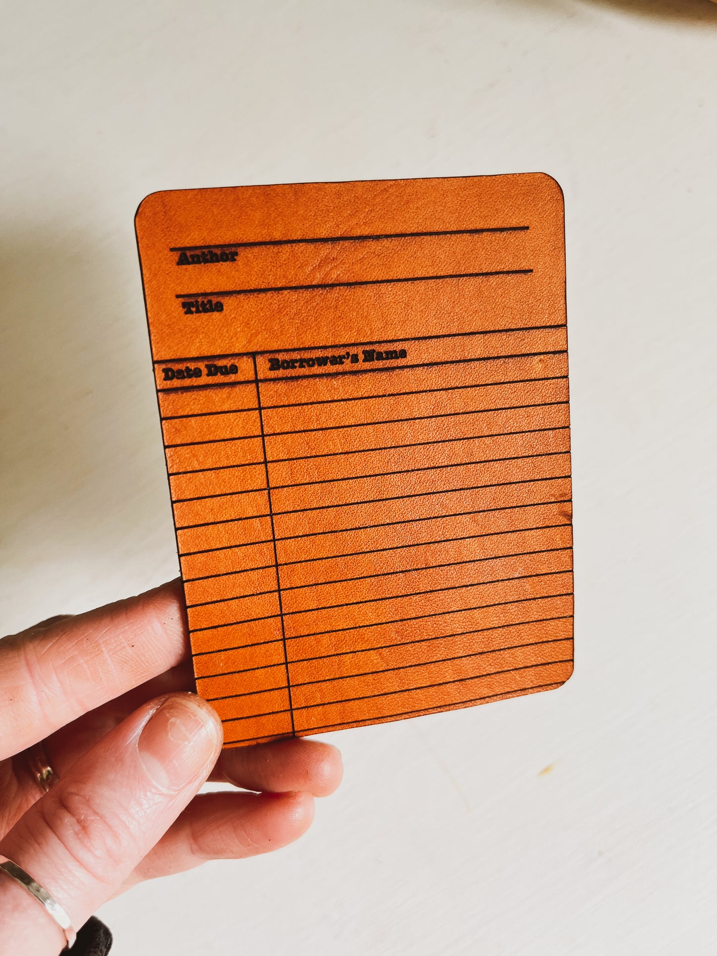 Vintage Library Check Out Card Bookmark