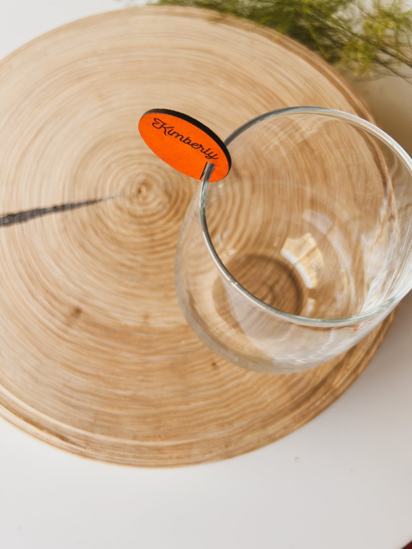 Drink Name Tags, Wine Charm for Stemless Glassware