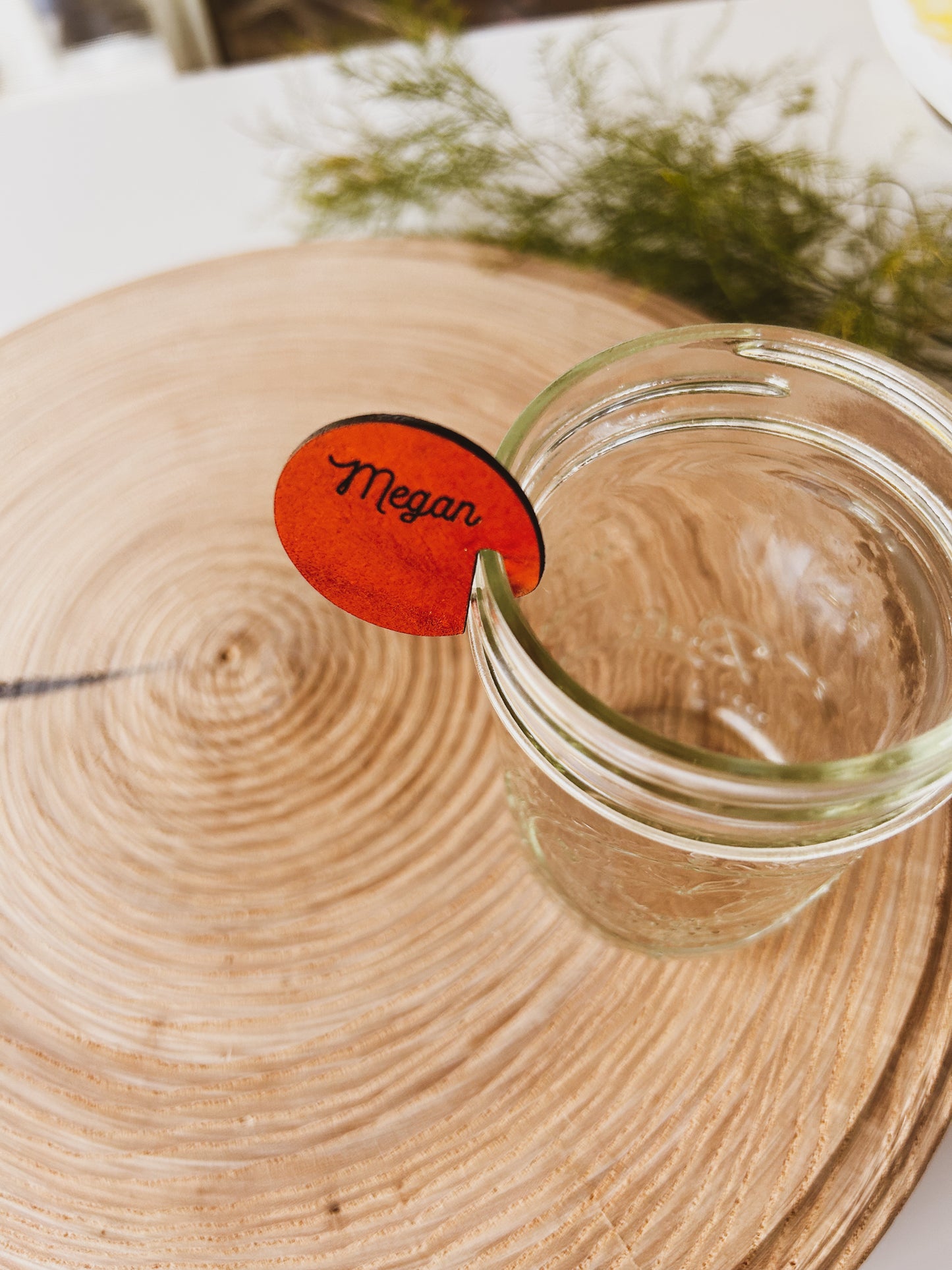 Drink Name Tags, Wine Charm for Stemless Glassware