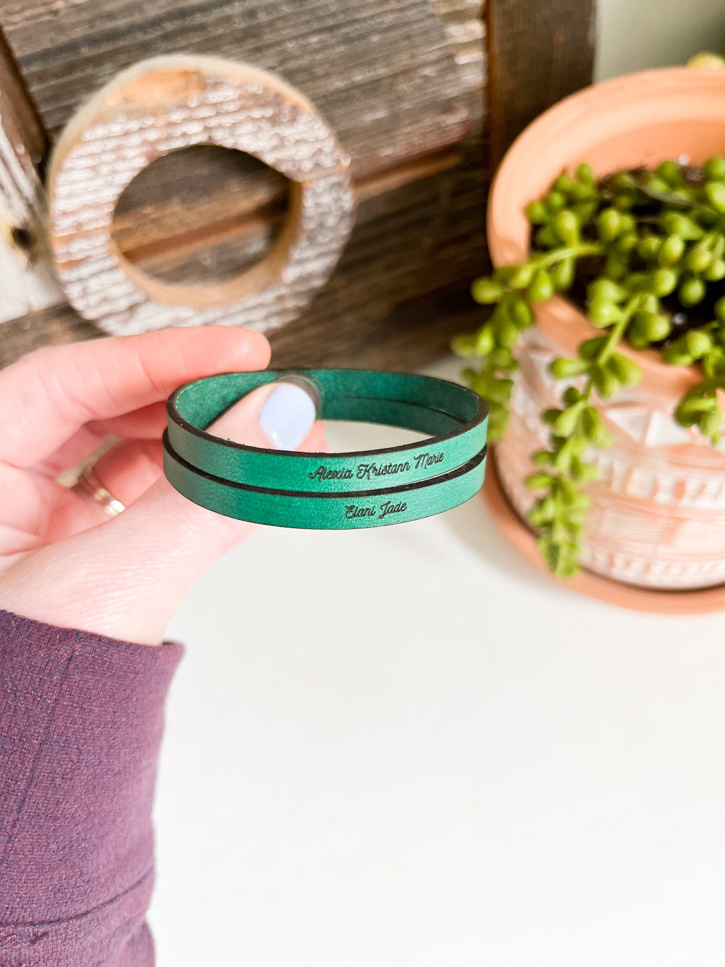 2 Band Leather Bracelet