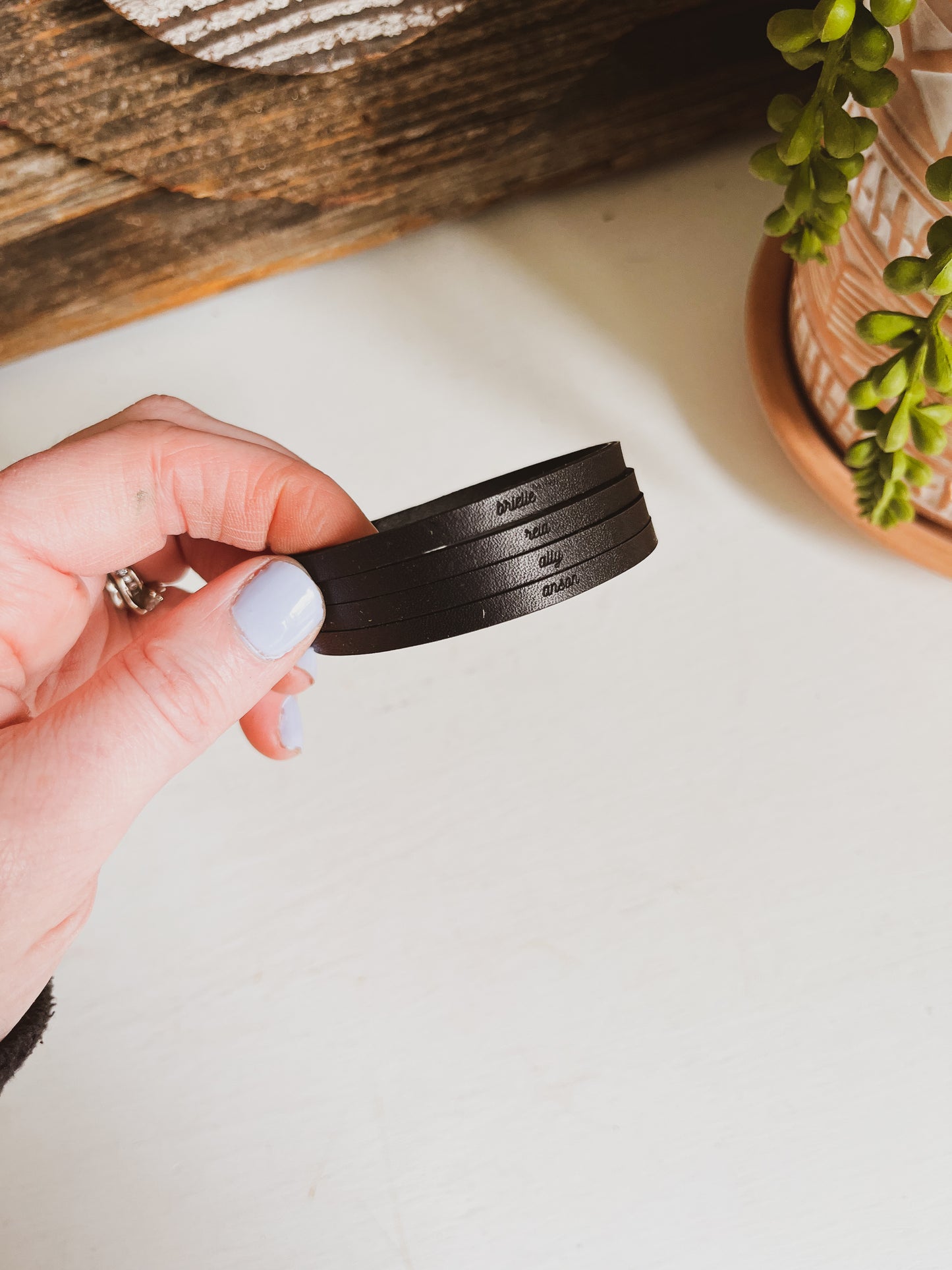 4 Band Leather Bracelet