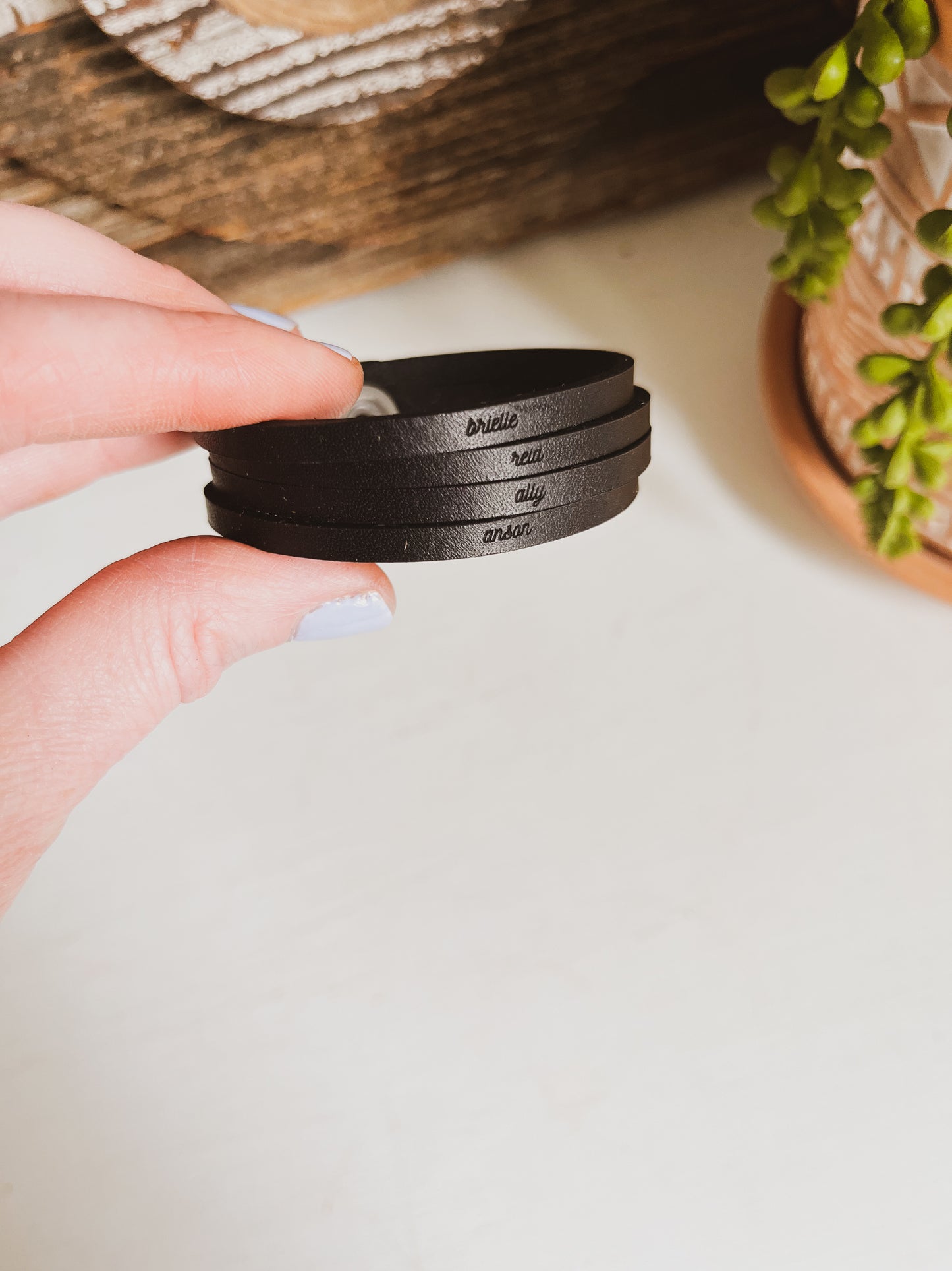 4 Band Leather Bracelet