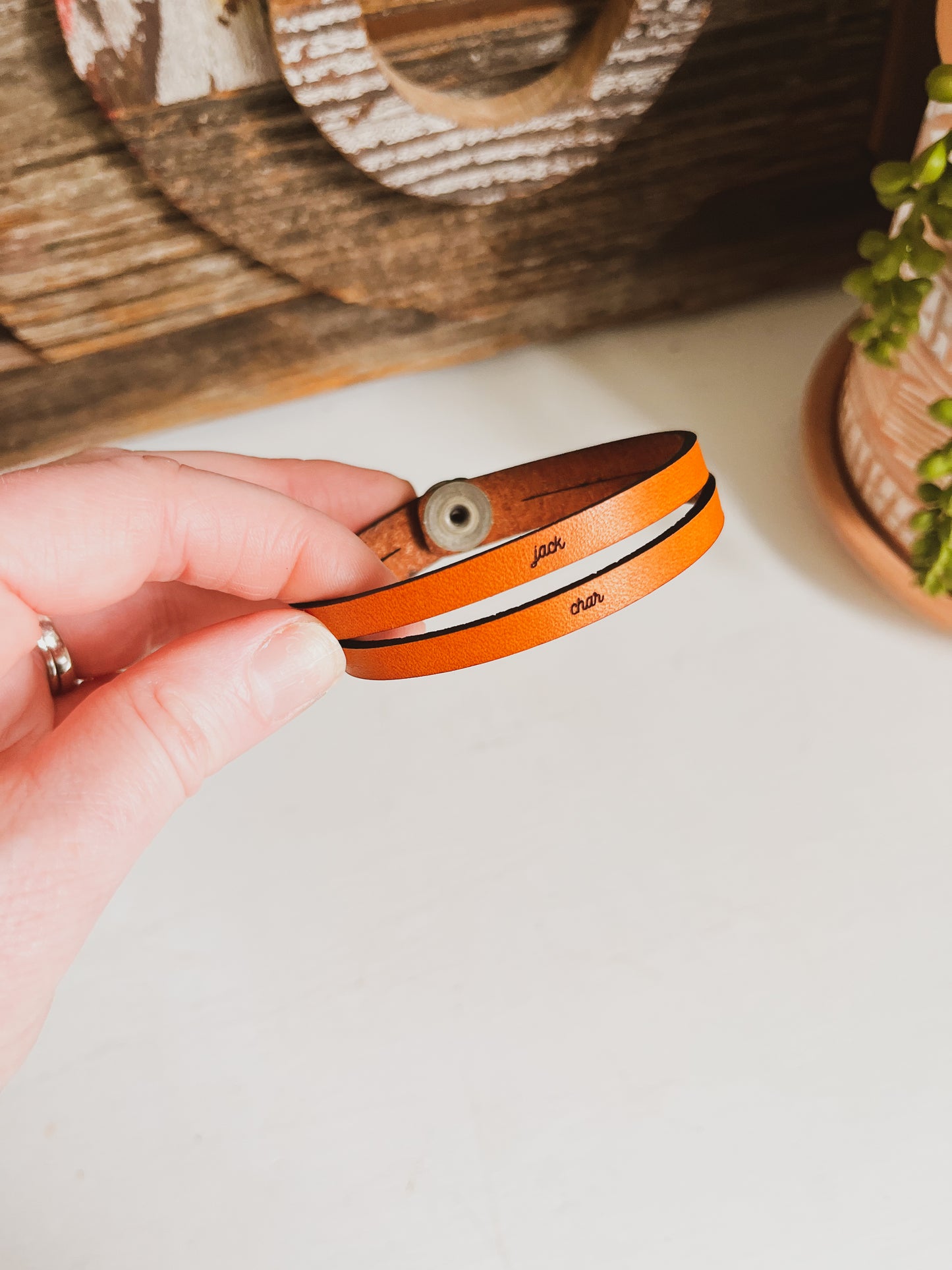 2 Band Leather Bracelet