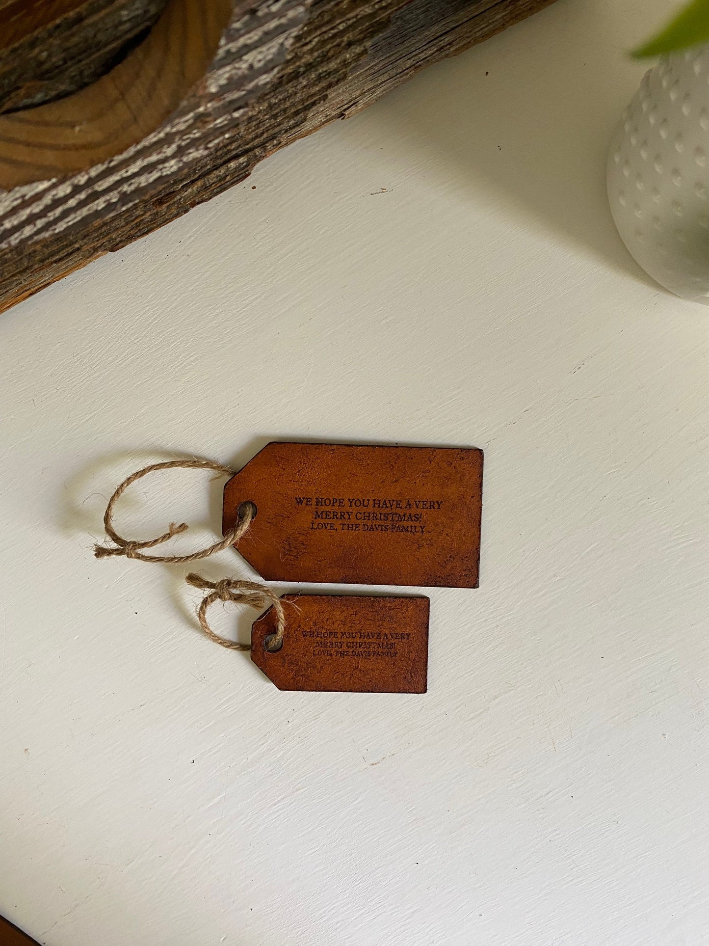 Leather Gift Tags