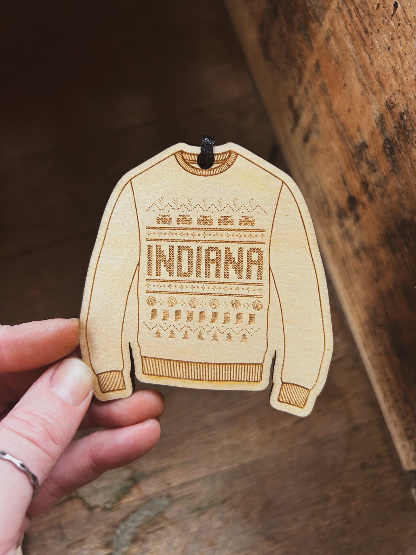 Indiana Holiday Sweater Ornament