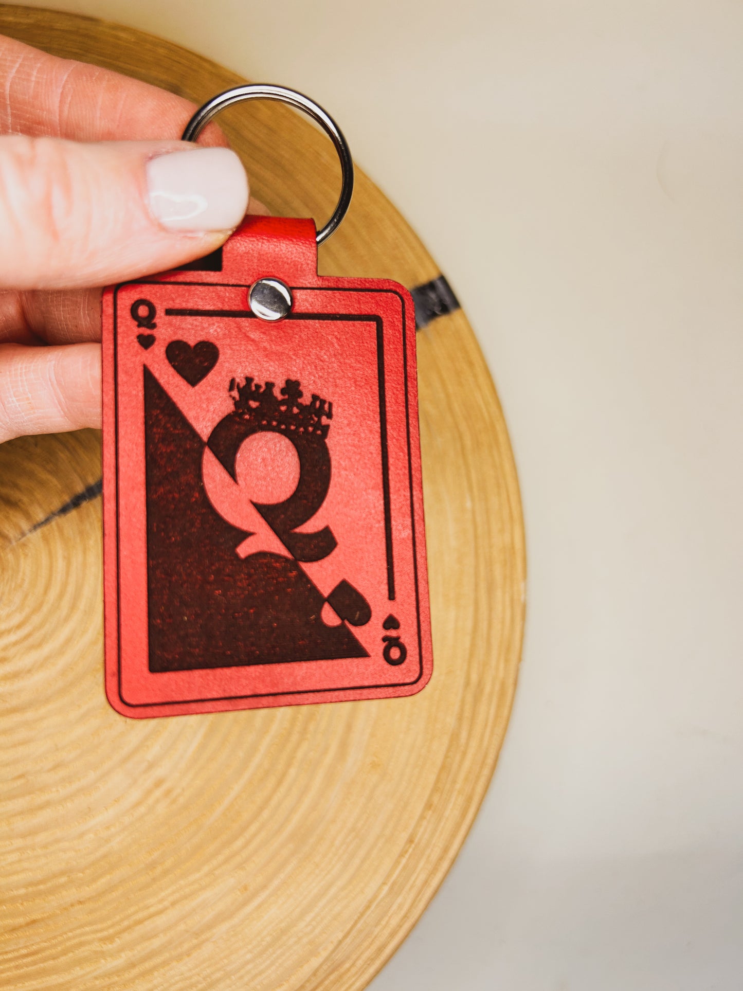 Queen of Hearts Keychain