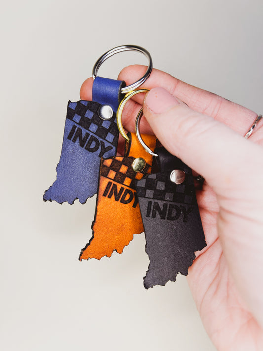 Indiana Racing Keychain