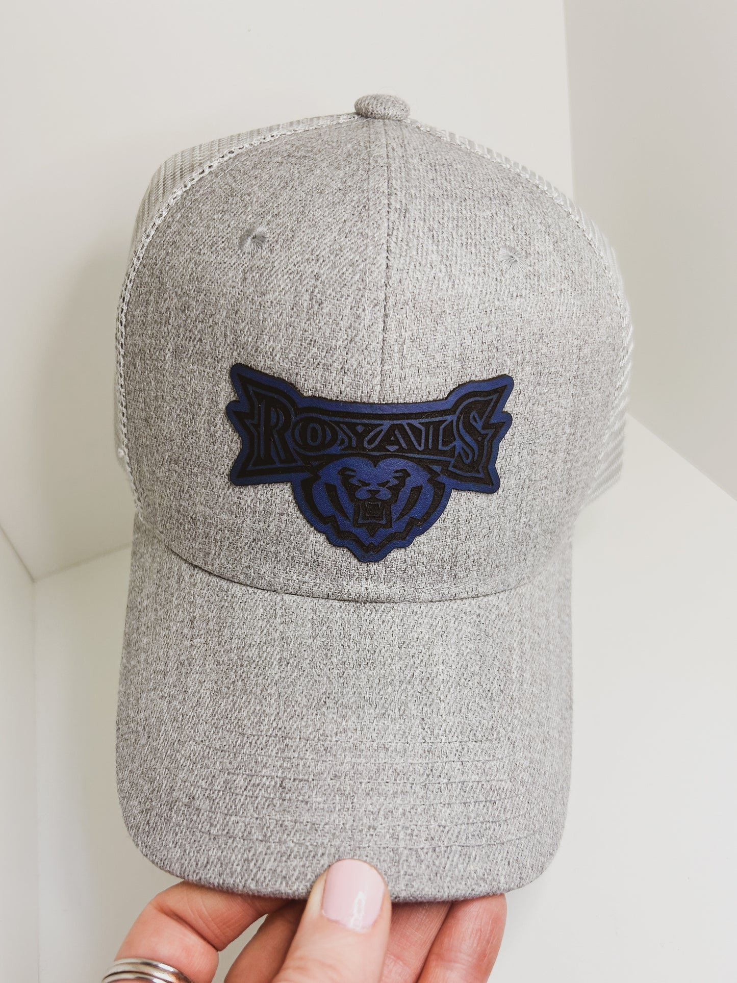 HSE Royals - Heather Gray Baseball Hat - Royals Patch