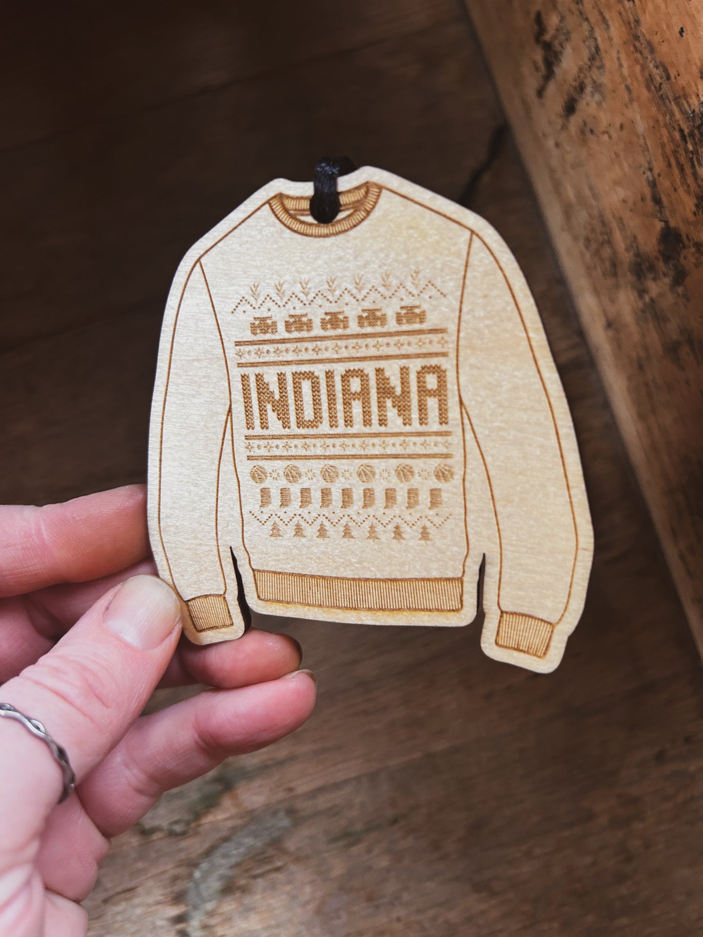 Indiana Holiday Sweater Ornament