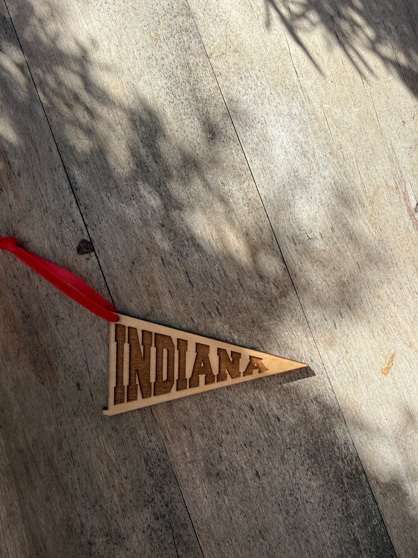 Indiana Pennant Ornament