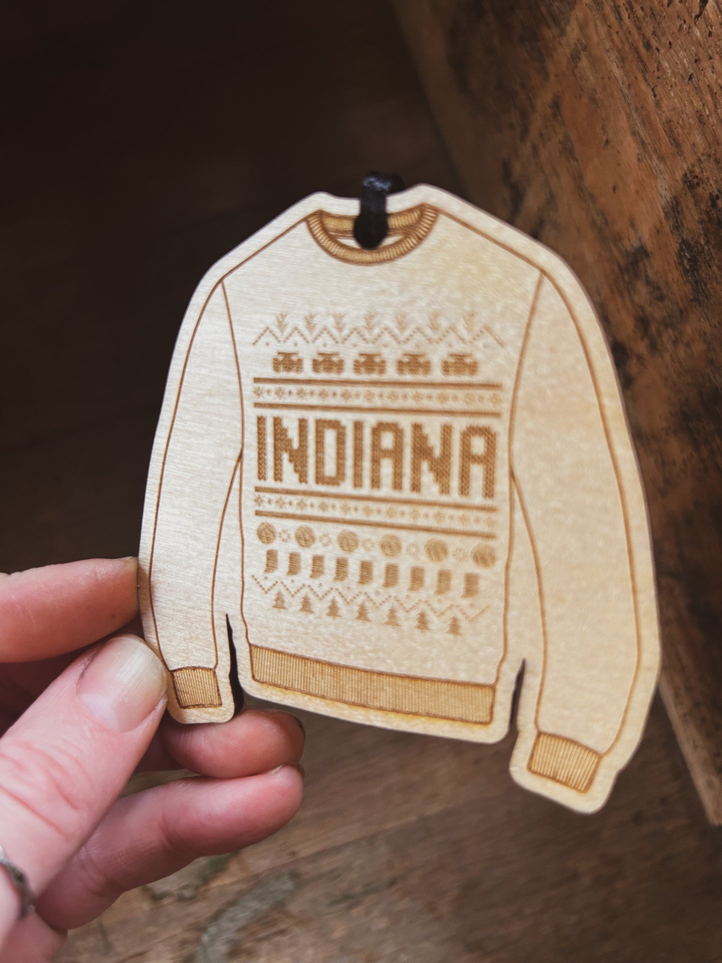 Indiana Holiday Sweater Ornament