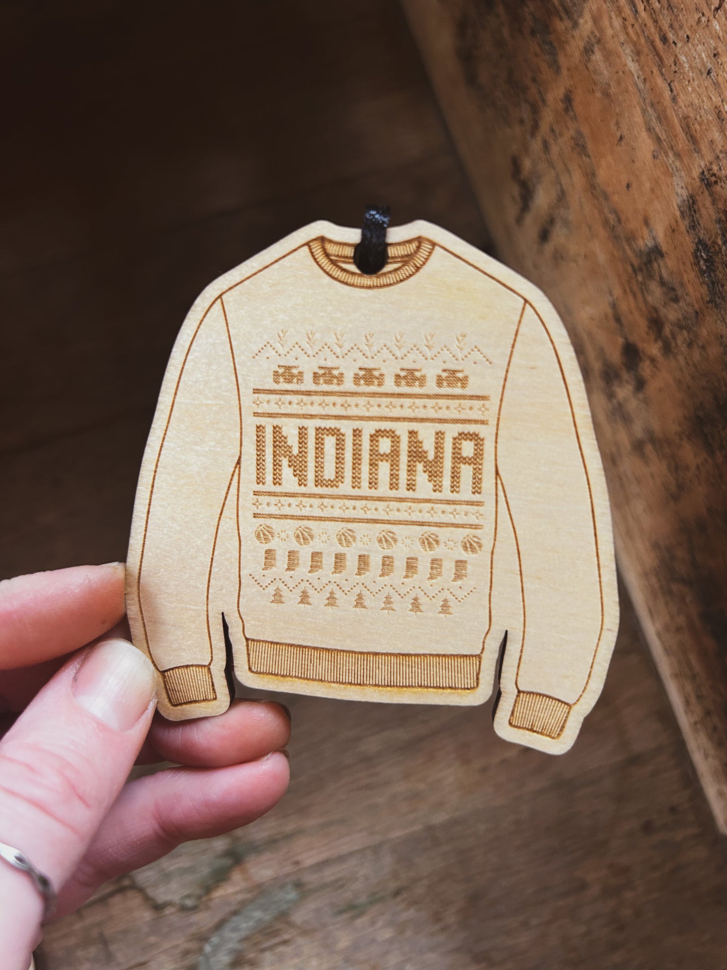Indiana Holiday Sweater Ornament
