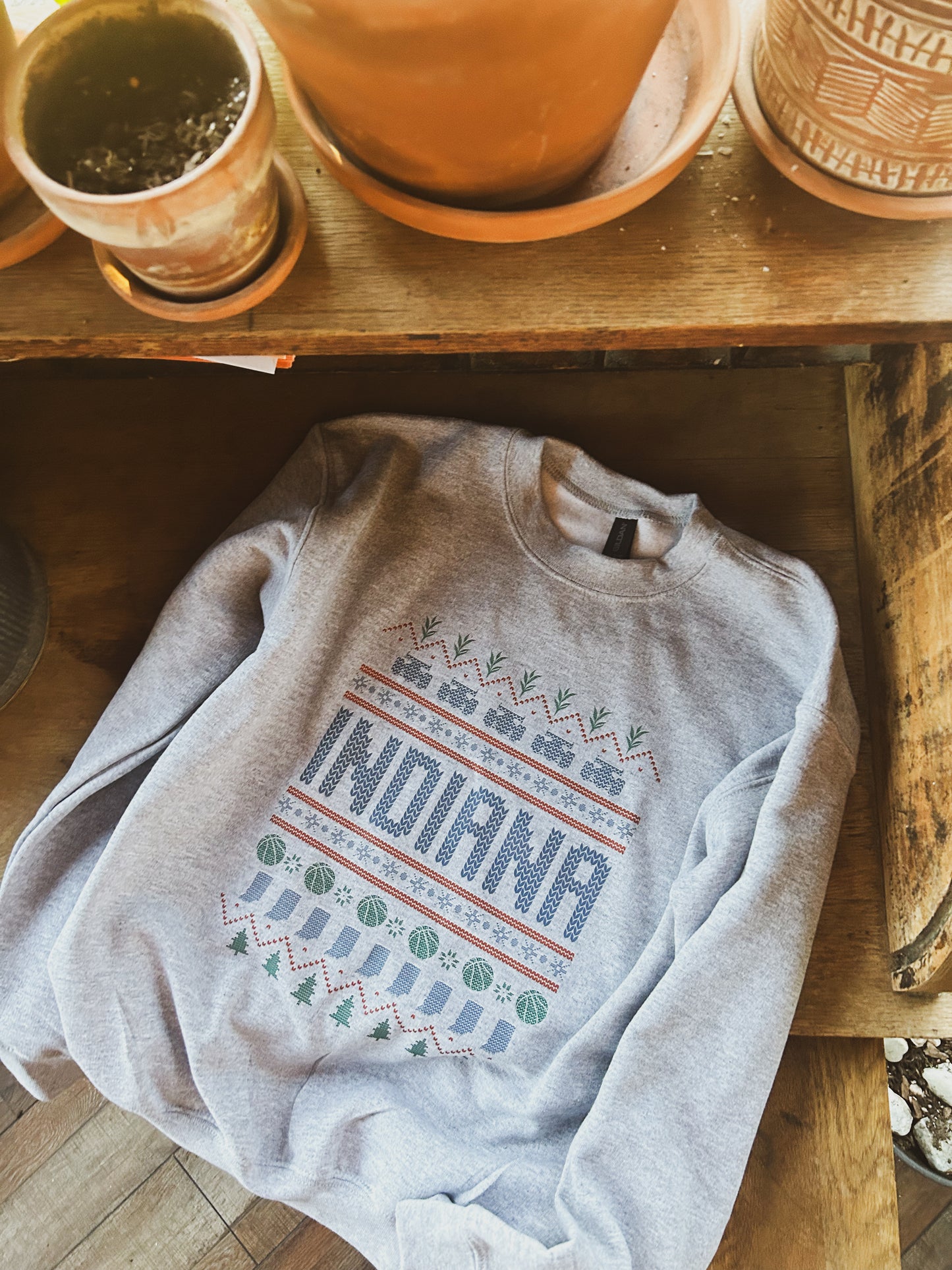 Kids - Iconic Indiana Christmas Sweatshirt