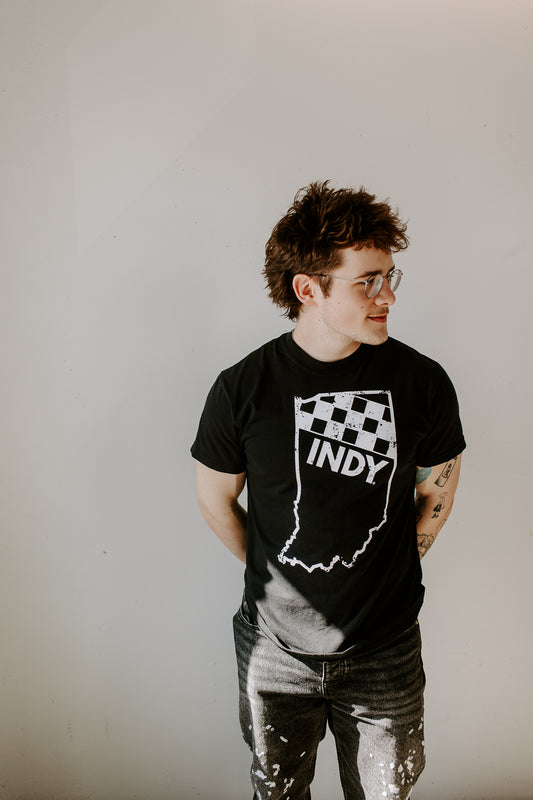 Indy Race Tee - Vintage Print Tee