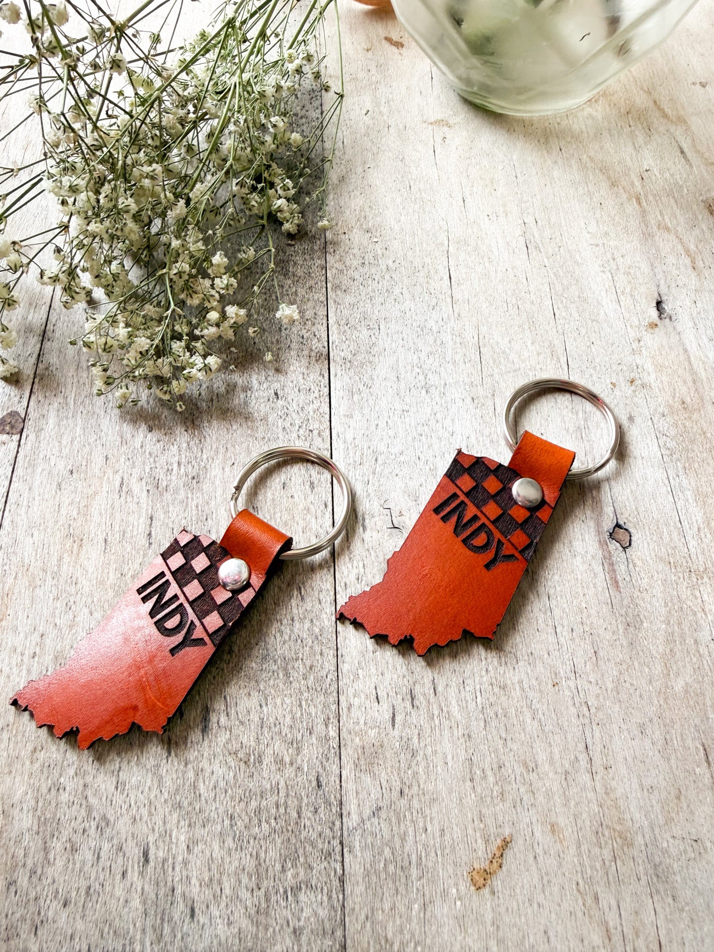 Indy Racing Leather Keychain