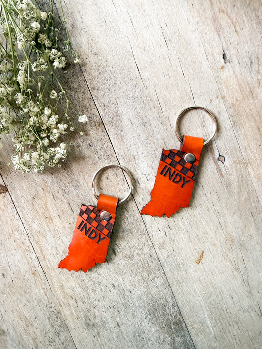 Indy Racing Leather Keychain