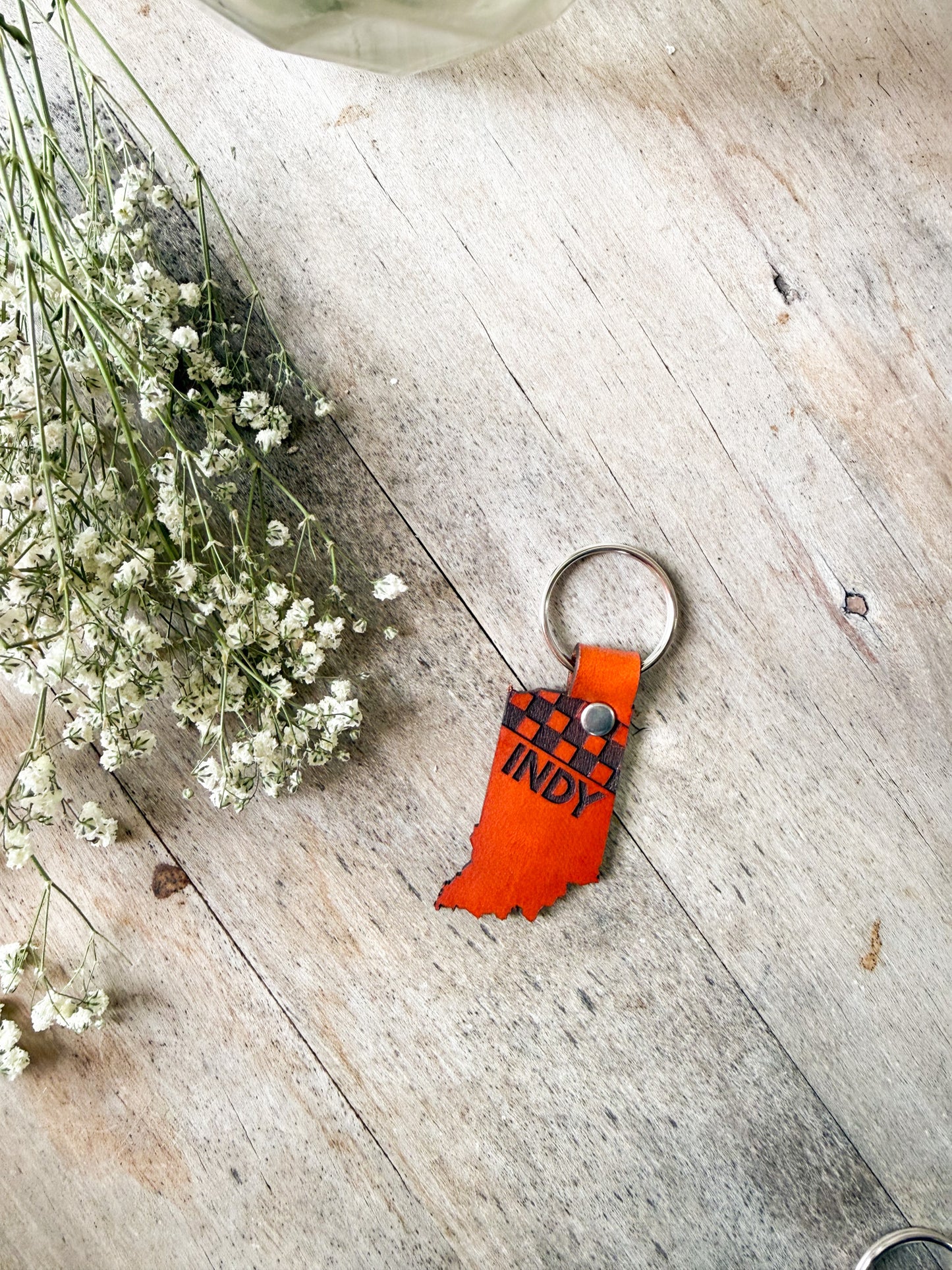 Indy Racing Leather Keychain