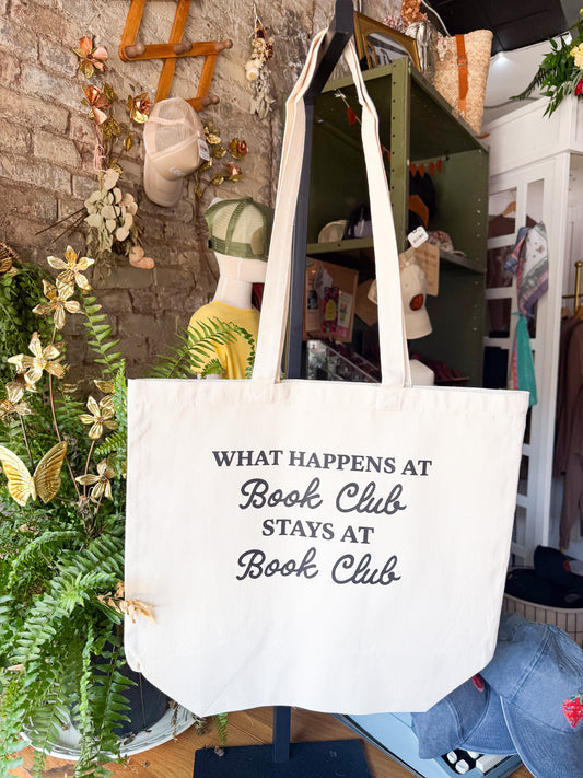 What Happens at Book Club Tote