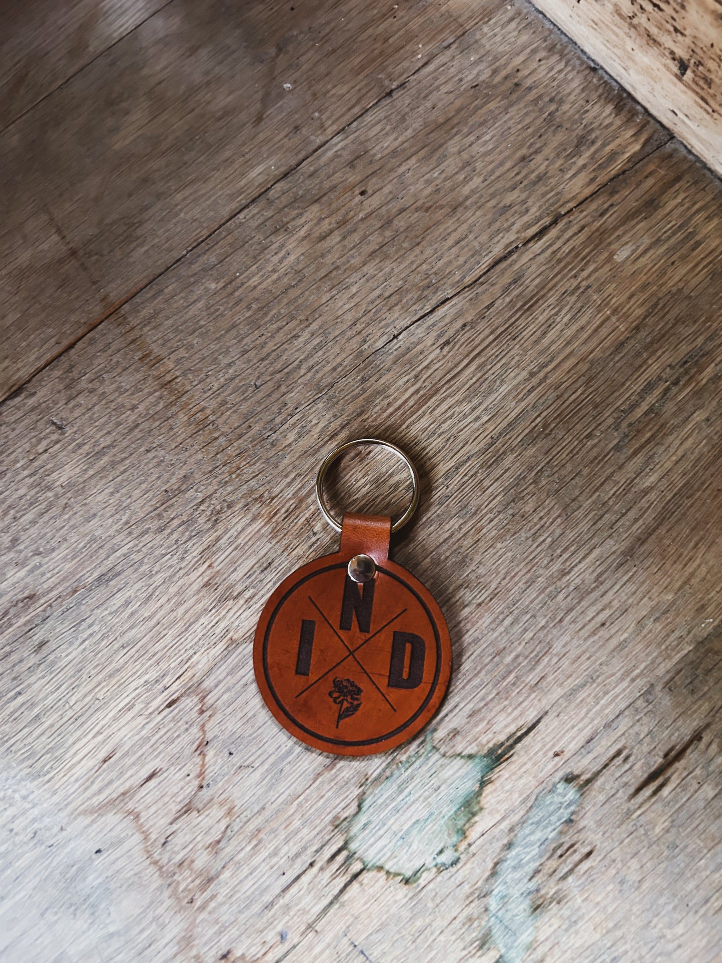 Indiana x Peony Keychain