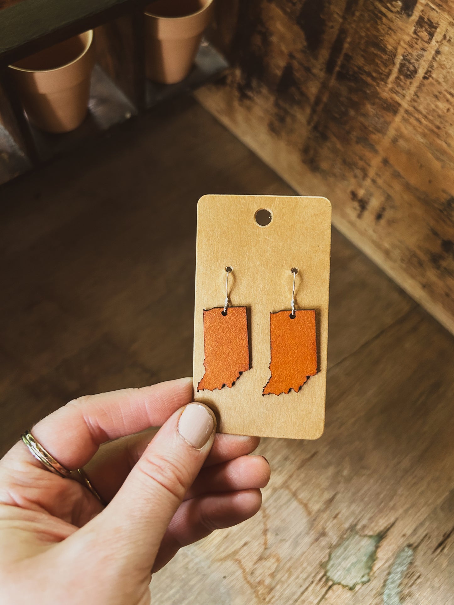 Indiana Leather Earrings