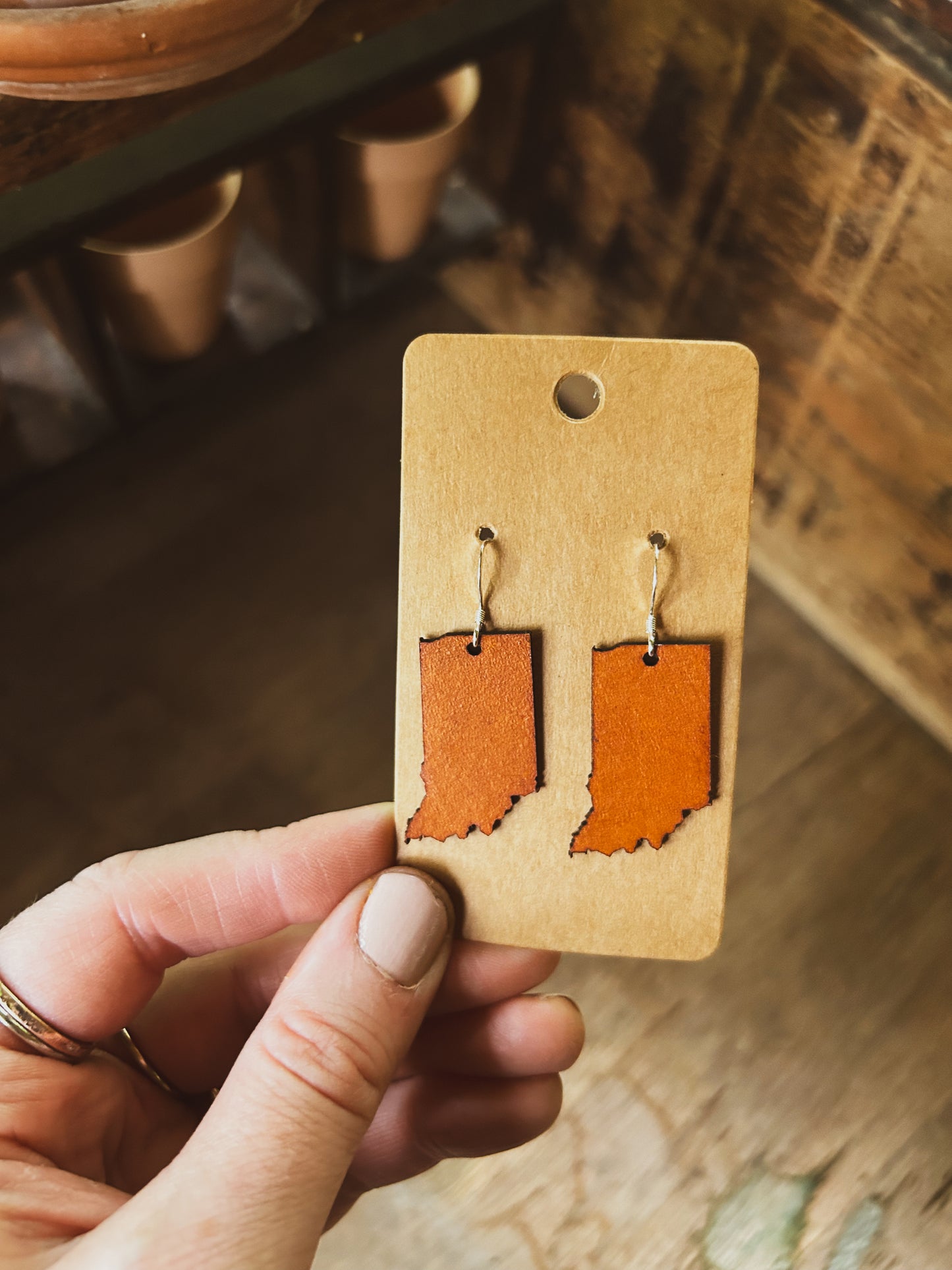 Indiana Leather Earrings