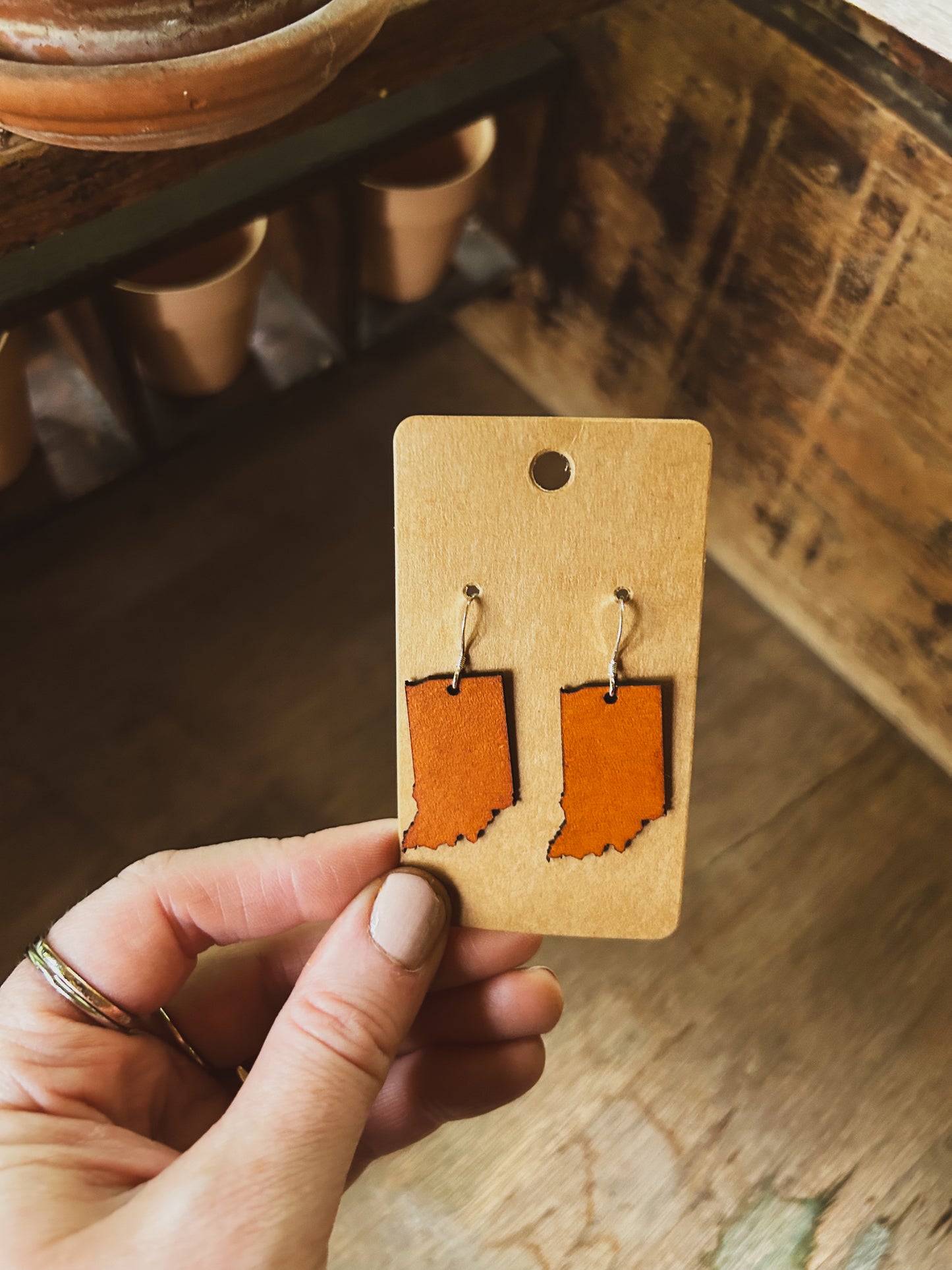 Indiana Leather Earrings