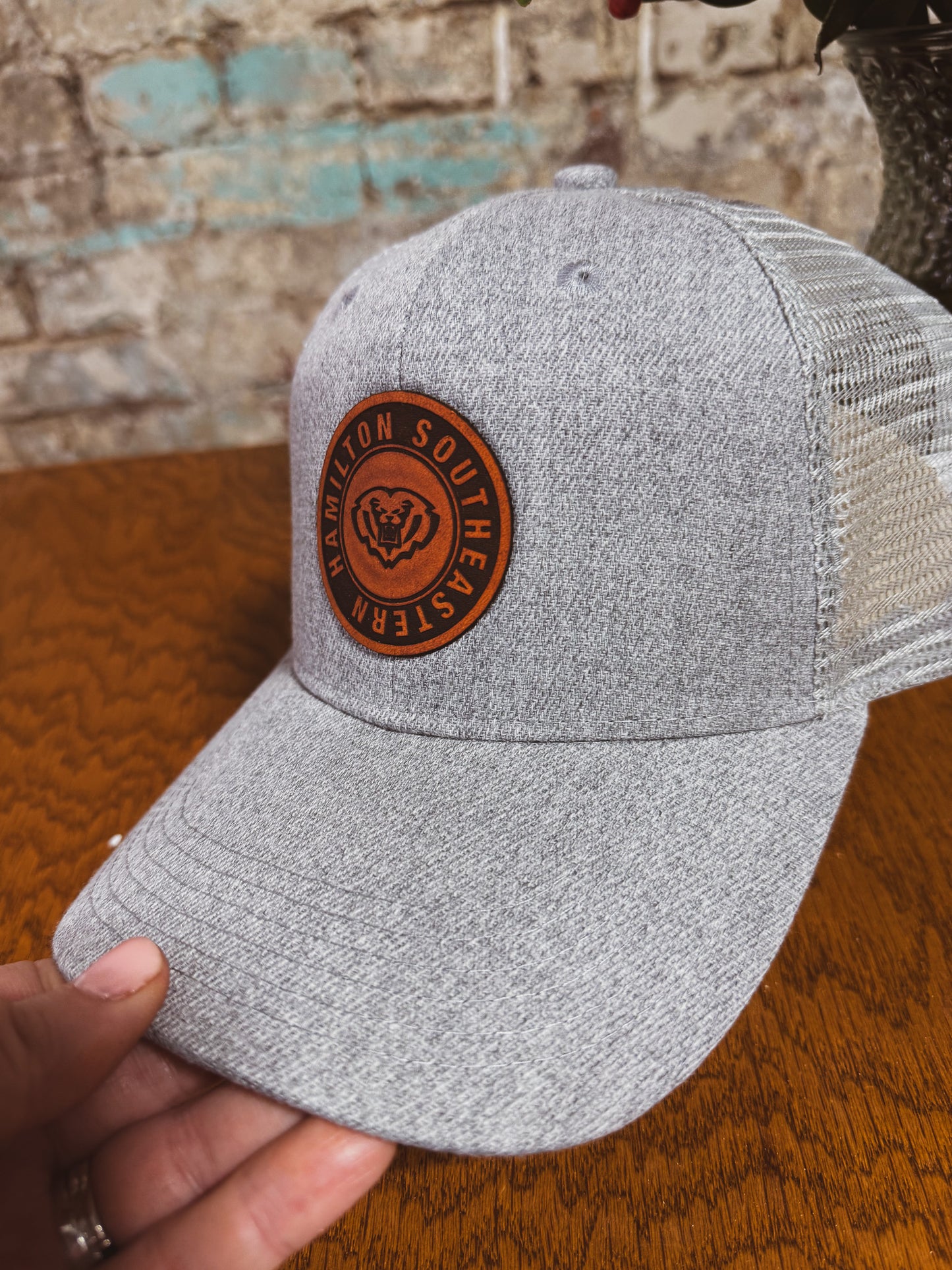 HSE Heather Gray Hat w/ ROYALS Circle Patch