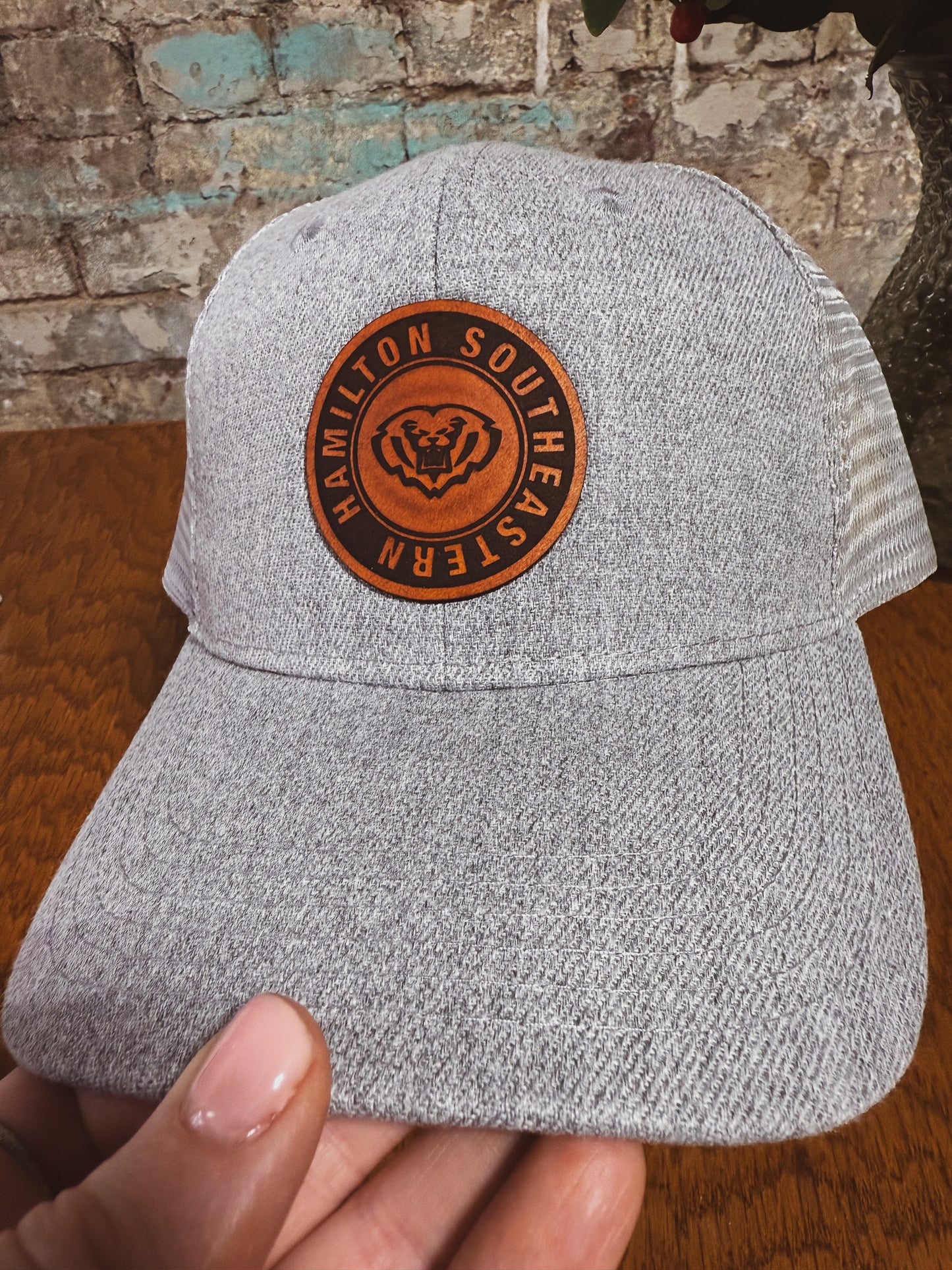 HSE Heather Gray Hat w/ ROYALS Circle Patch