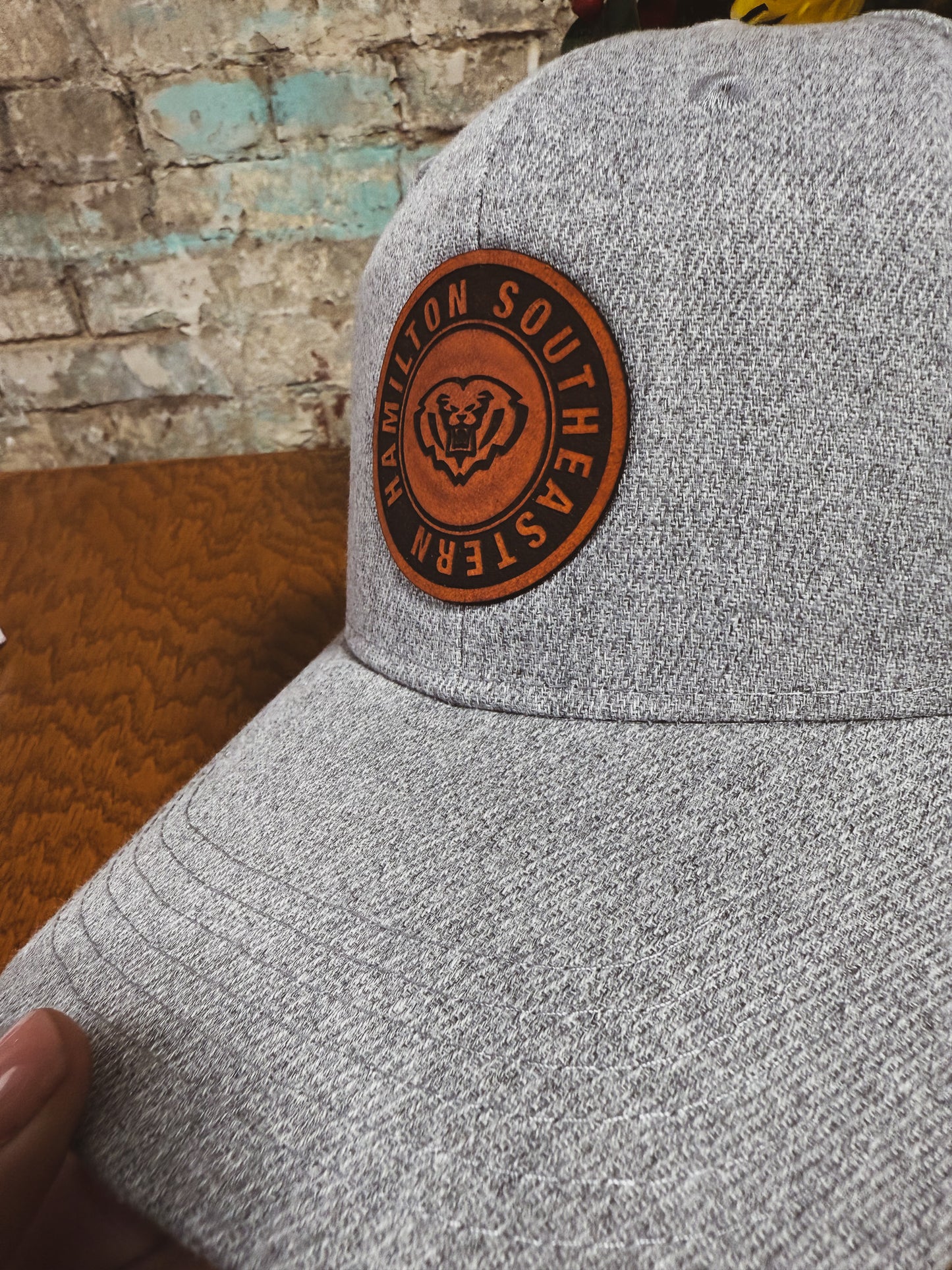 HSE Heather Gray Hat w/ ROYALS Circle Patch