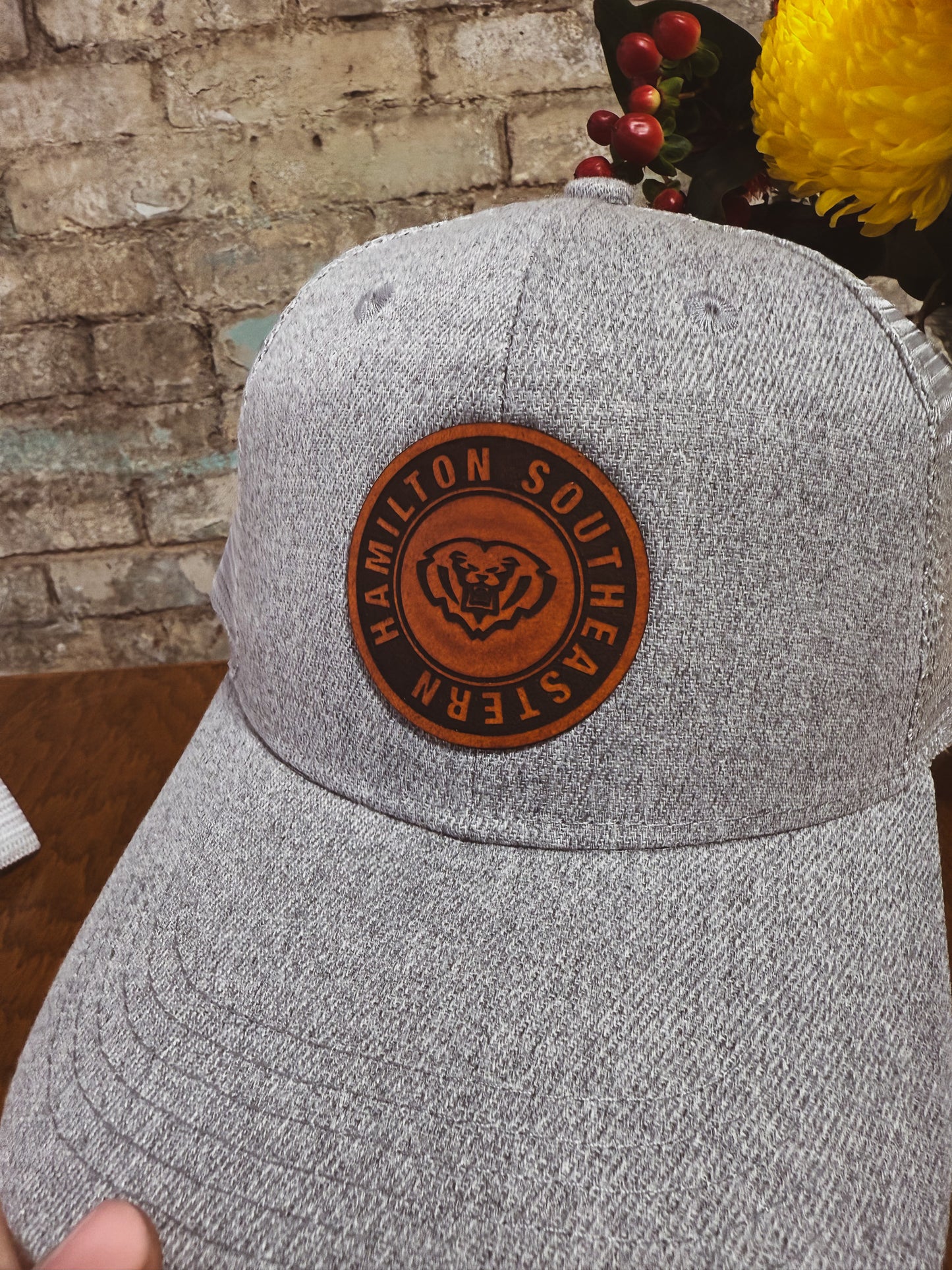 HSE Heather Gray Hat w/ ROYALS Circle Patch