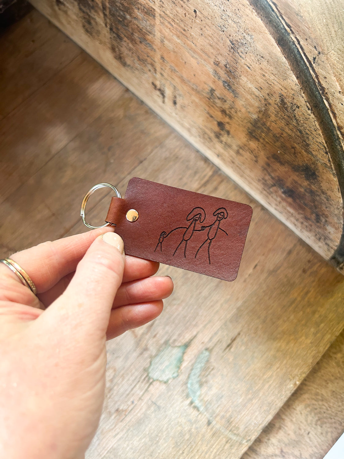 Custom Kids Art Keychain