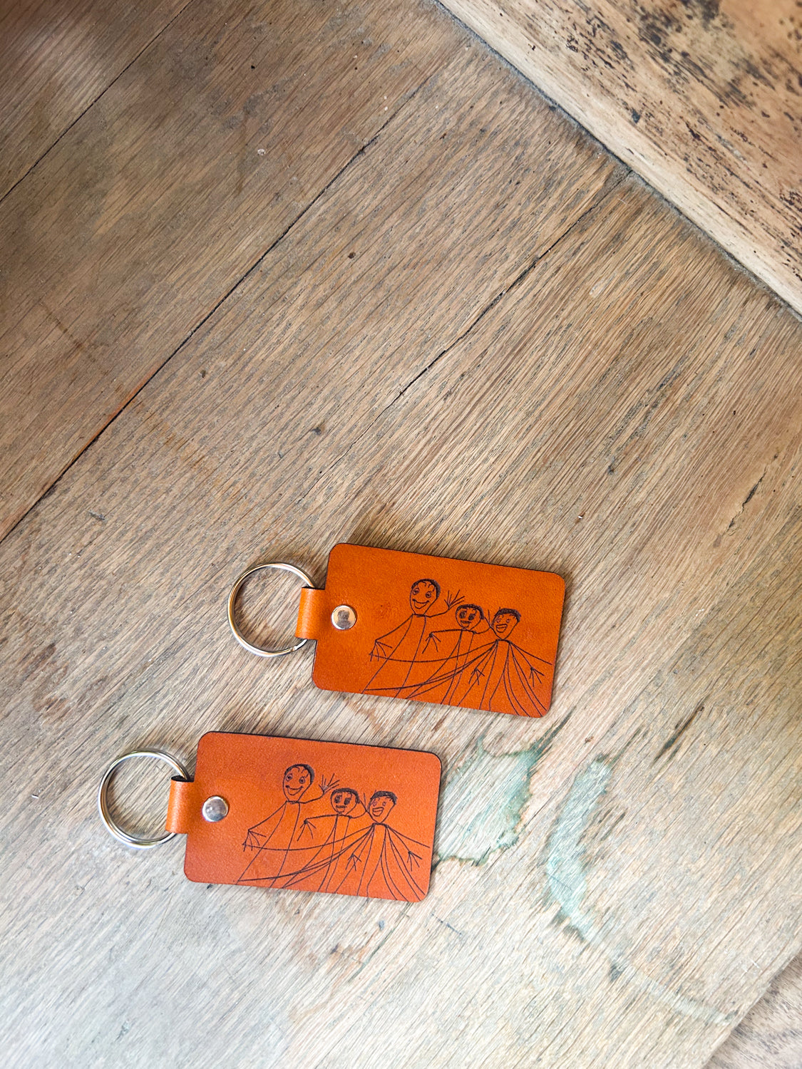 Custom Kids Art Keychain